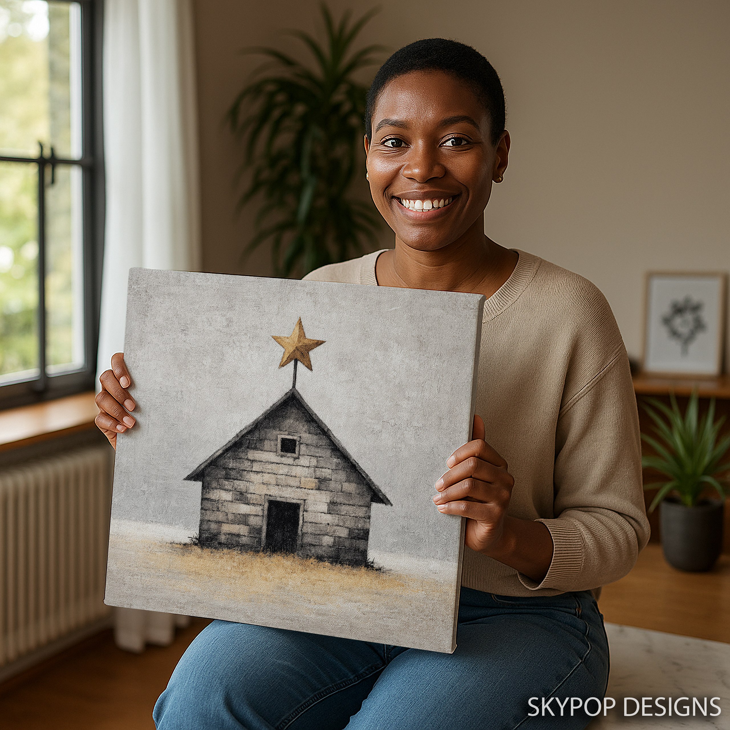 3.jpg Rustic Star Barn Art