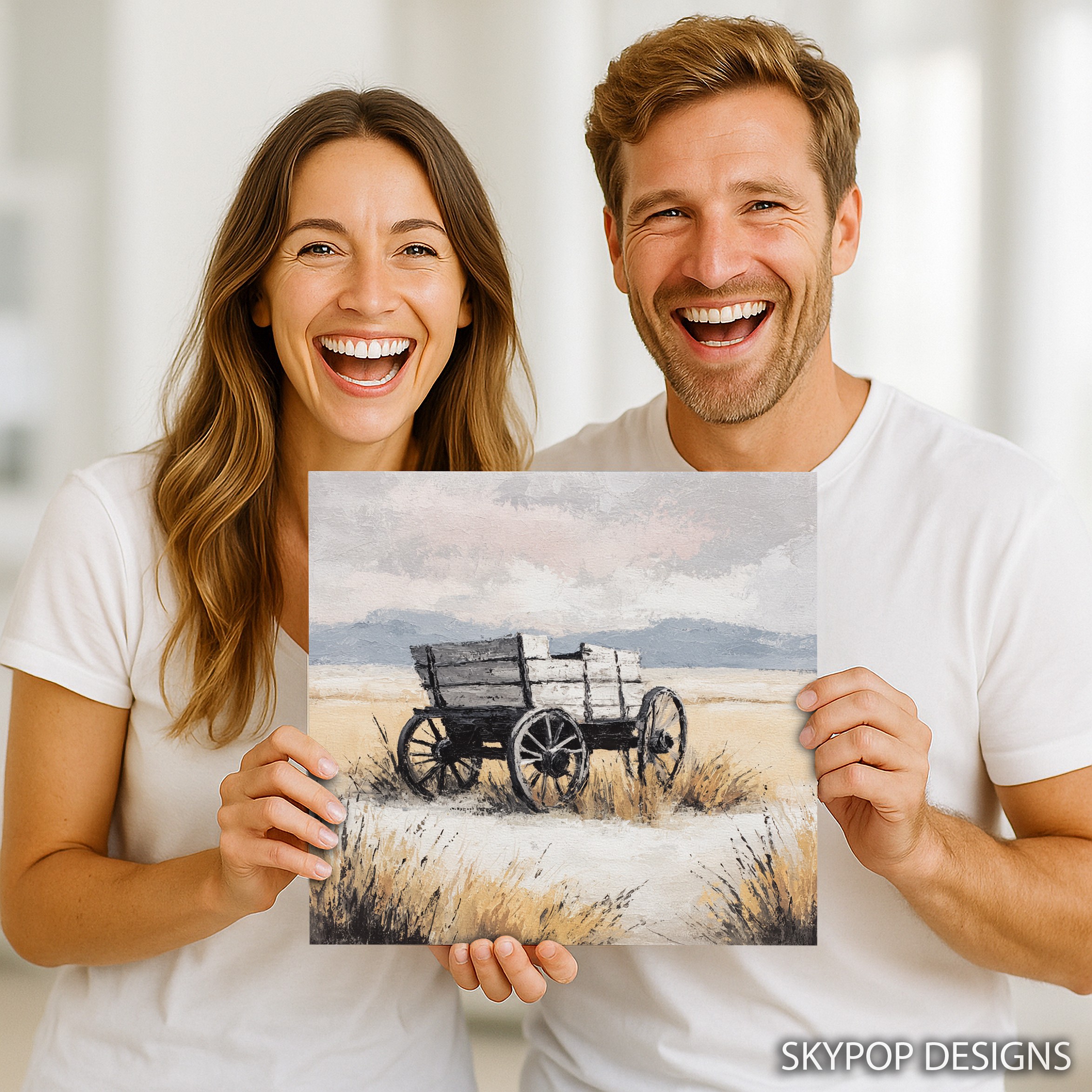 3.jpg Rustic Farm Wagon Art