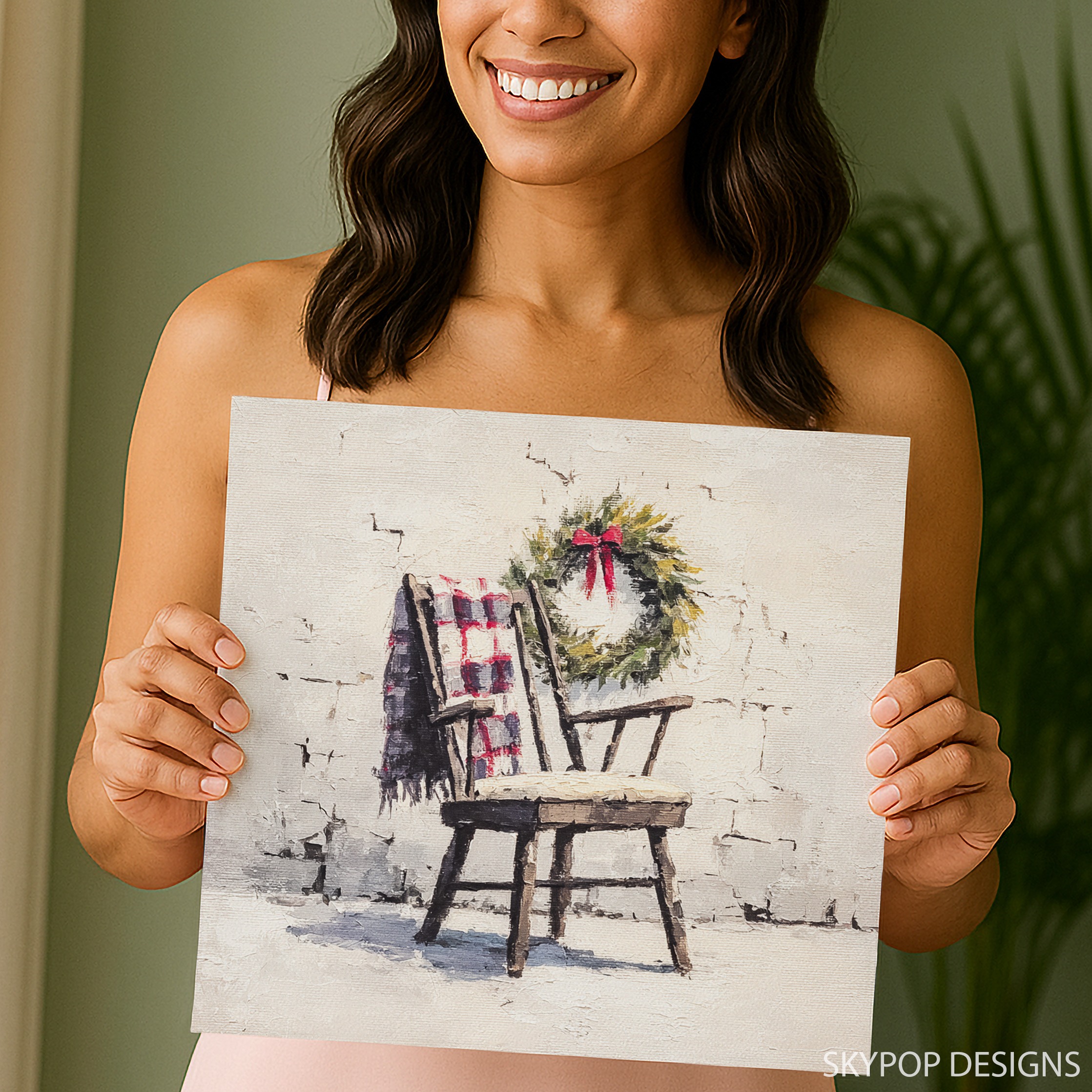 3.jpg Christmas Wreath Chair Art