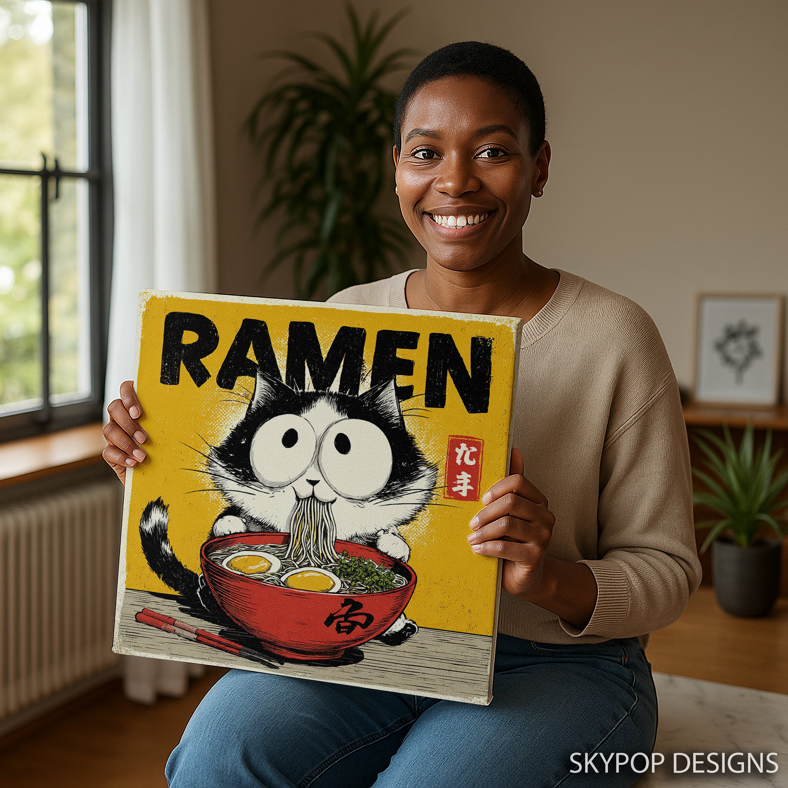 3.jpg Ramen Cat Art