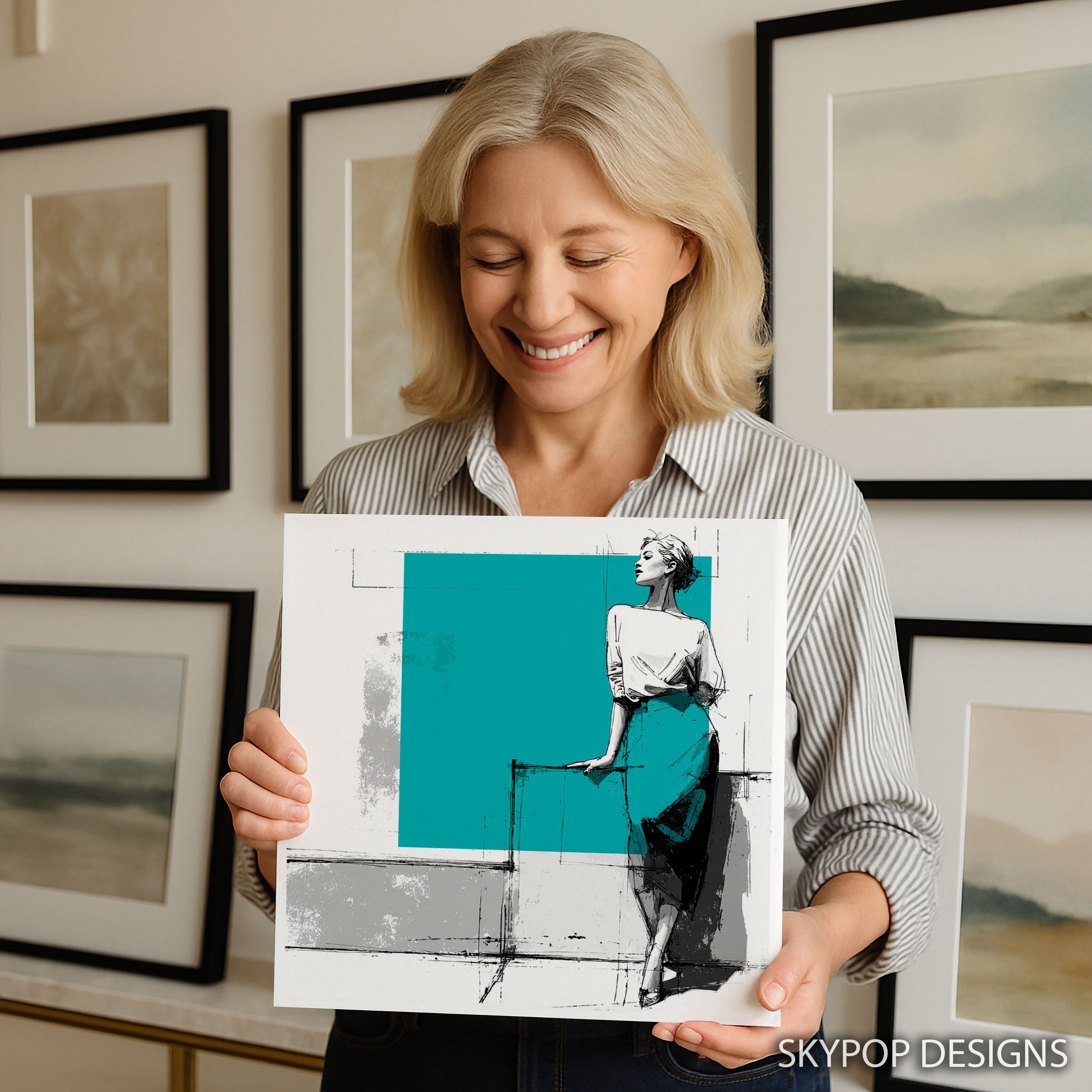 3.jpg Teal Fashion Sketch Art