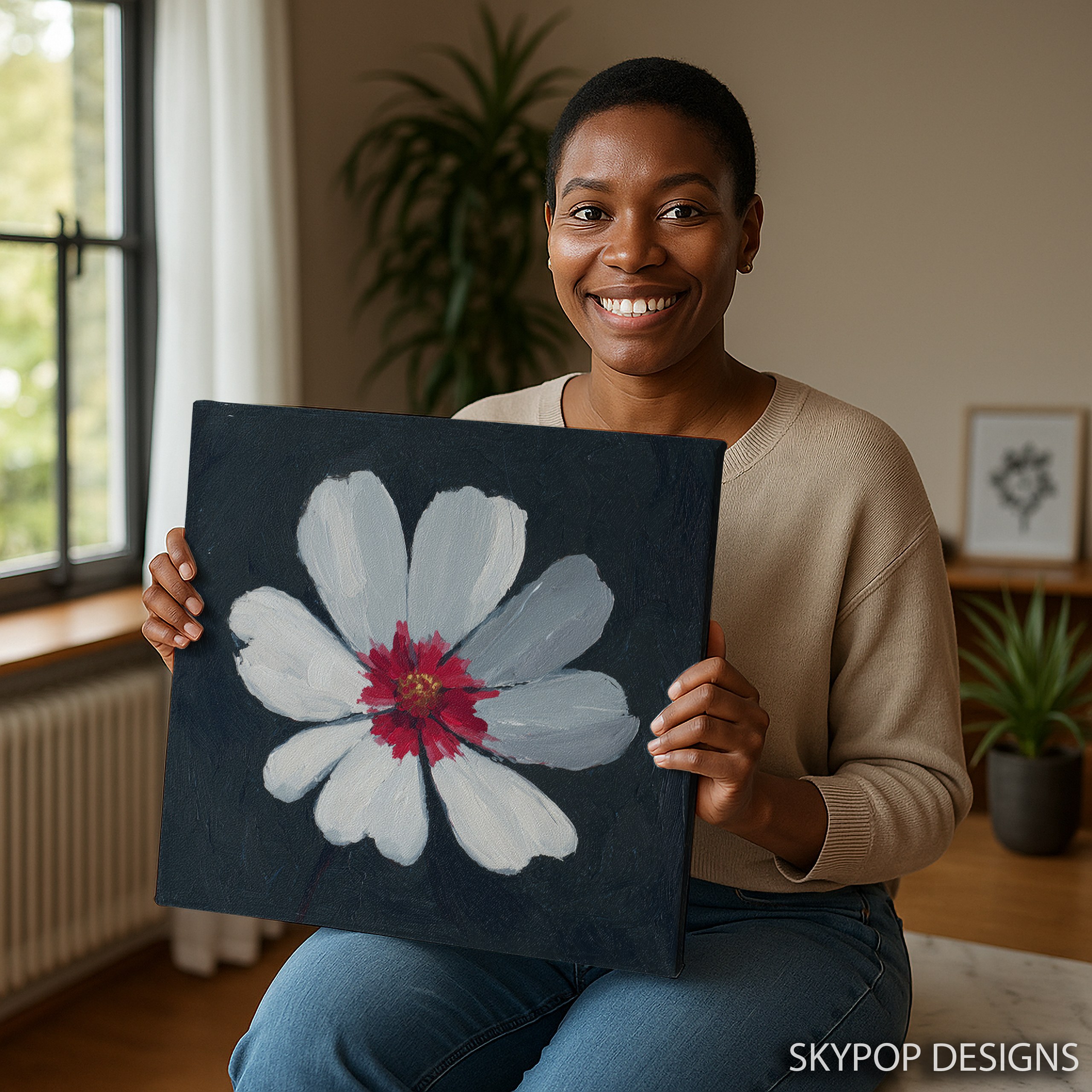 3.jpg White Cosmos Flower Art