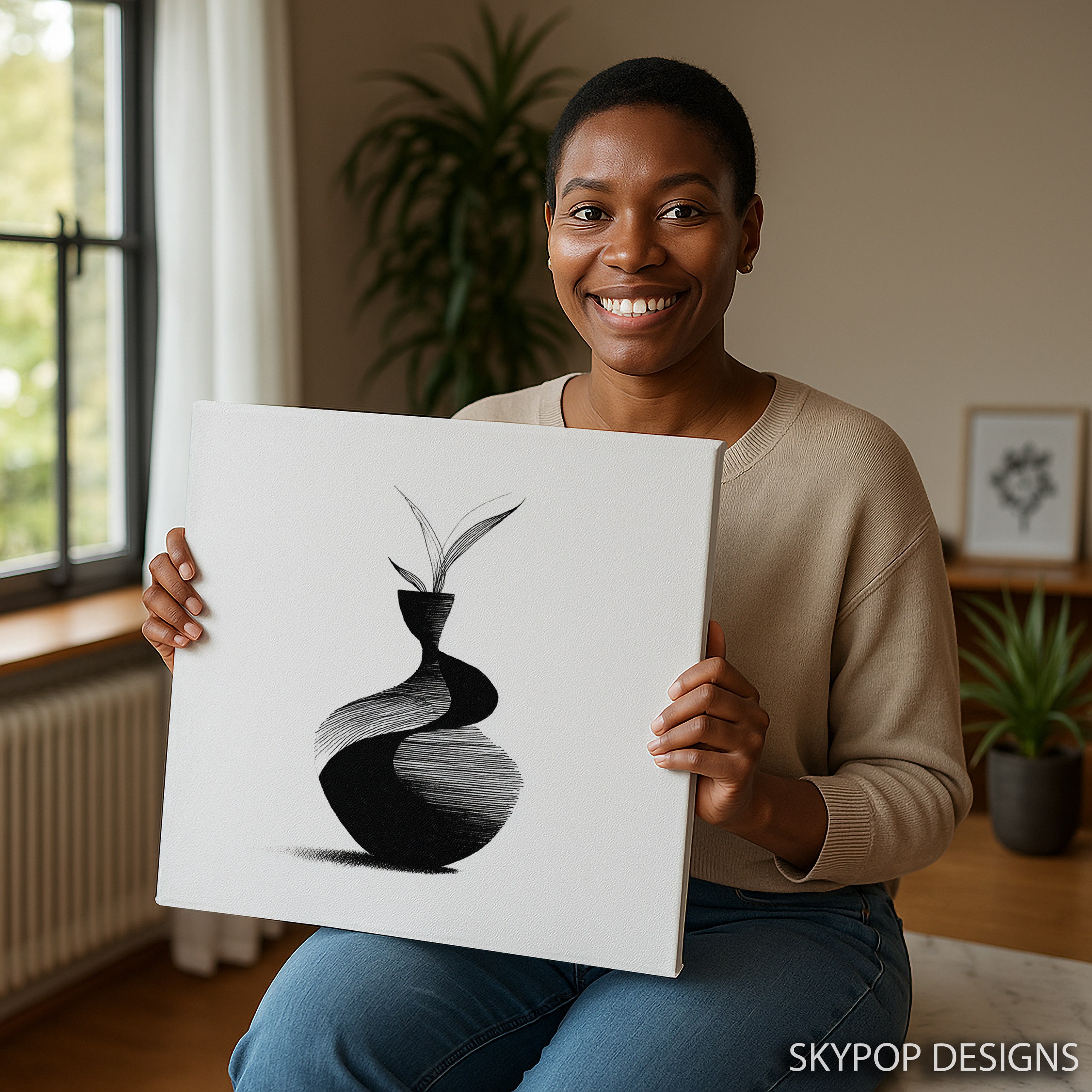 3.jpg Elegant Vase Plant Art
