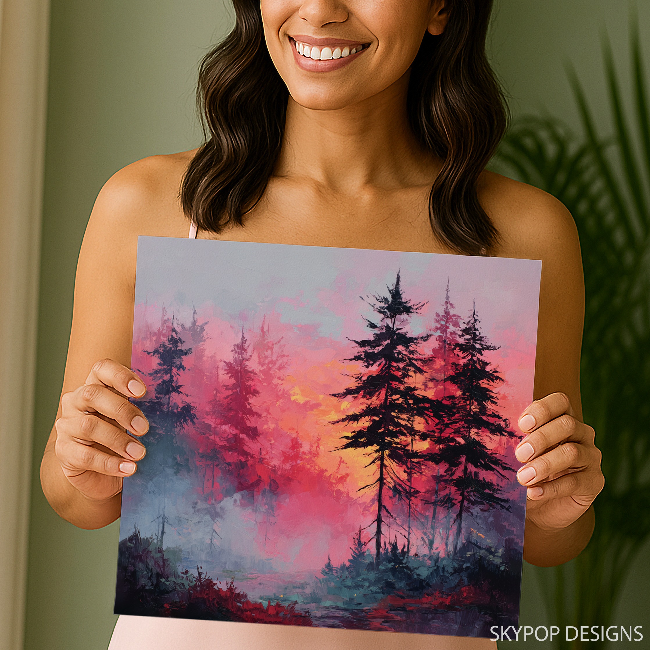 3.jpg Misty Forest Sunset Art