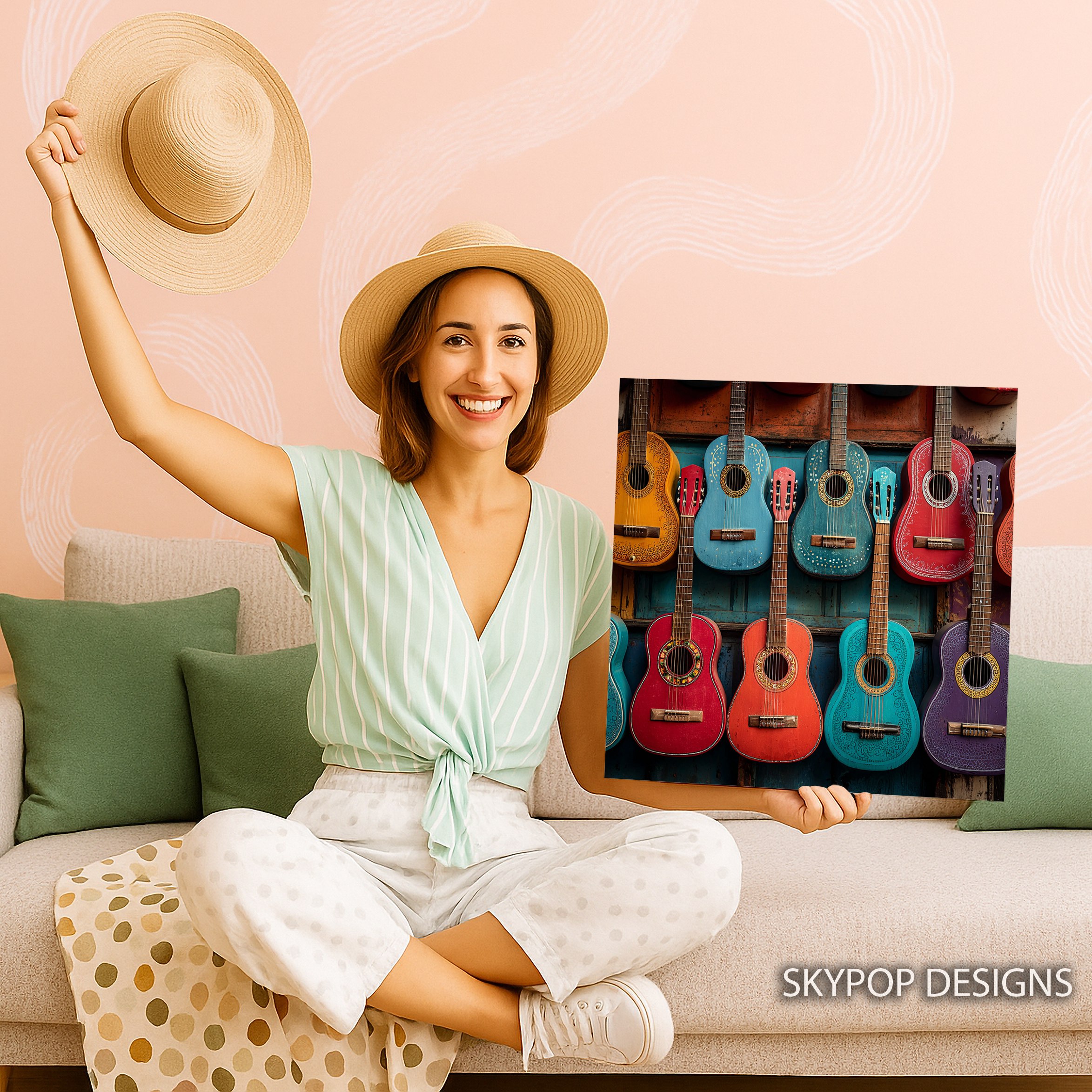 3.jpg Colorful Guitar Art