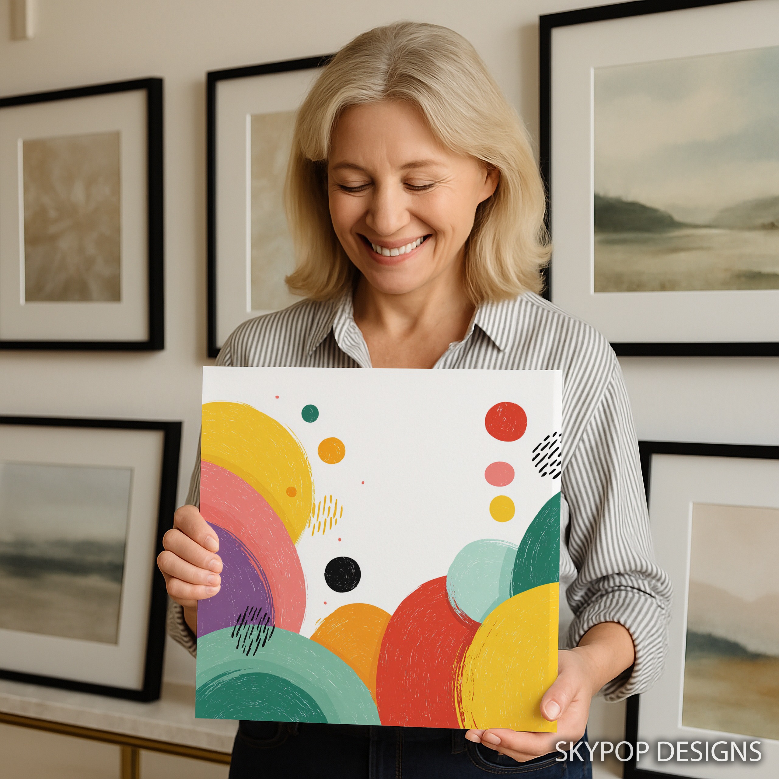 3.jpg Colorful Circles Abstract Art