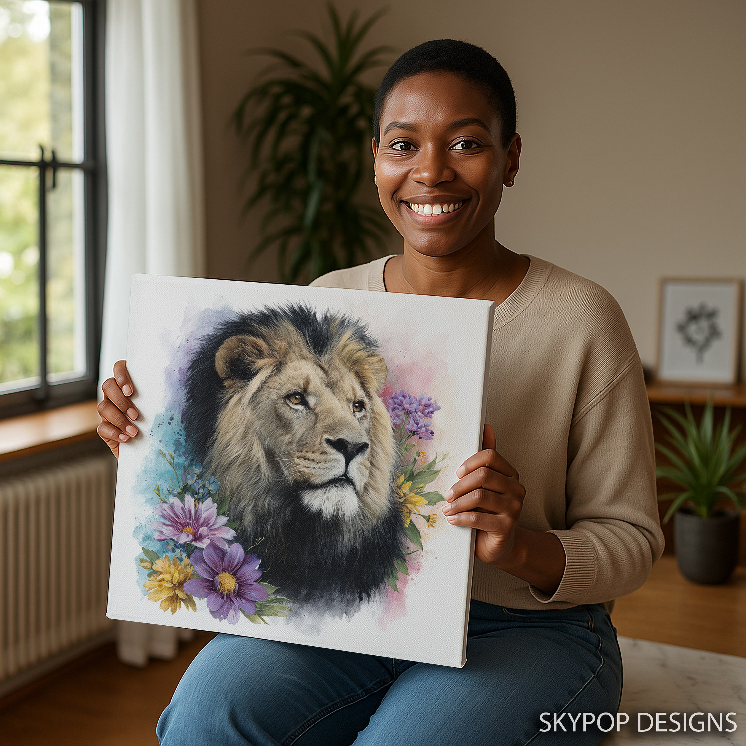 3.jpg Lion Flower Art