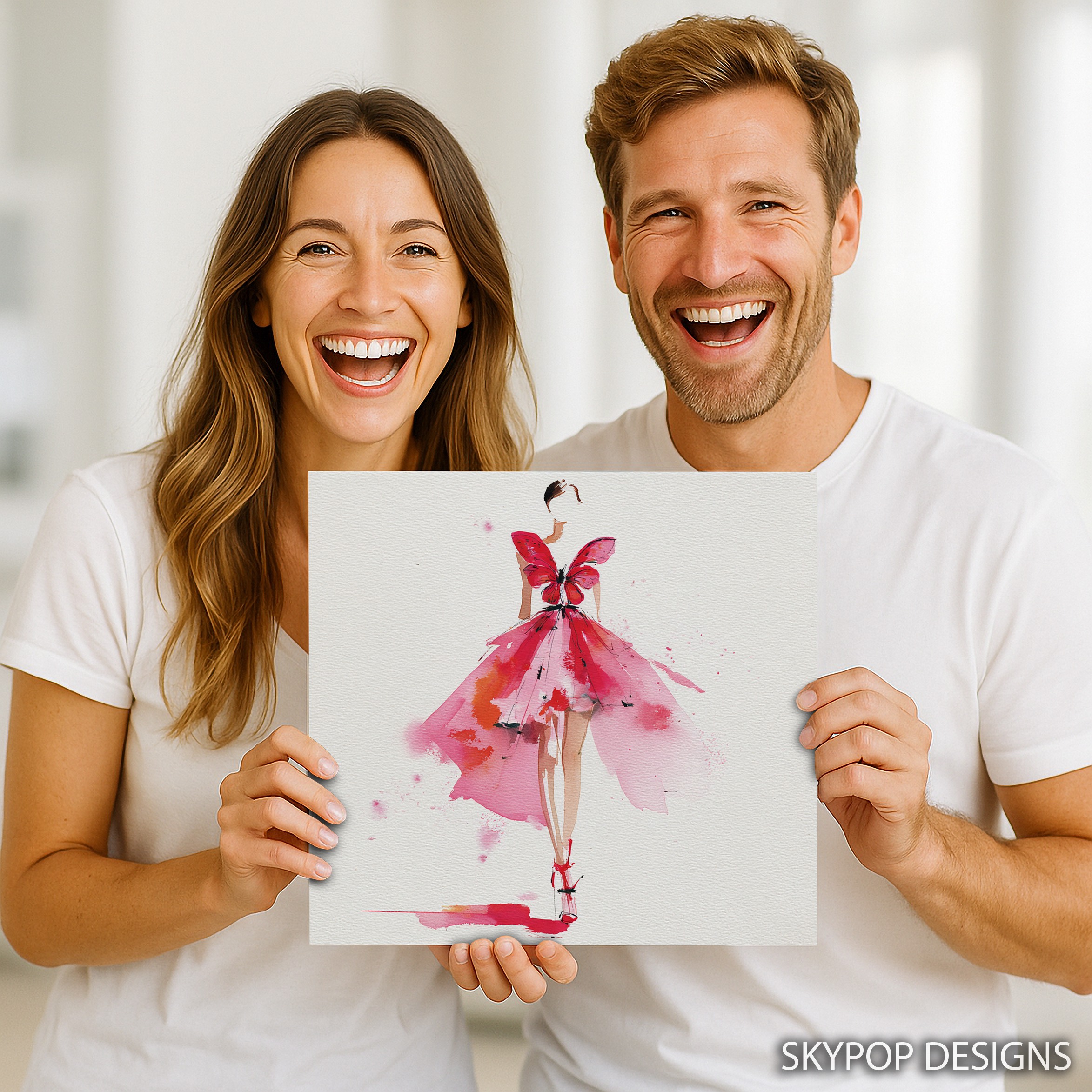 3.jpg Red Butterfly Dress Art