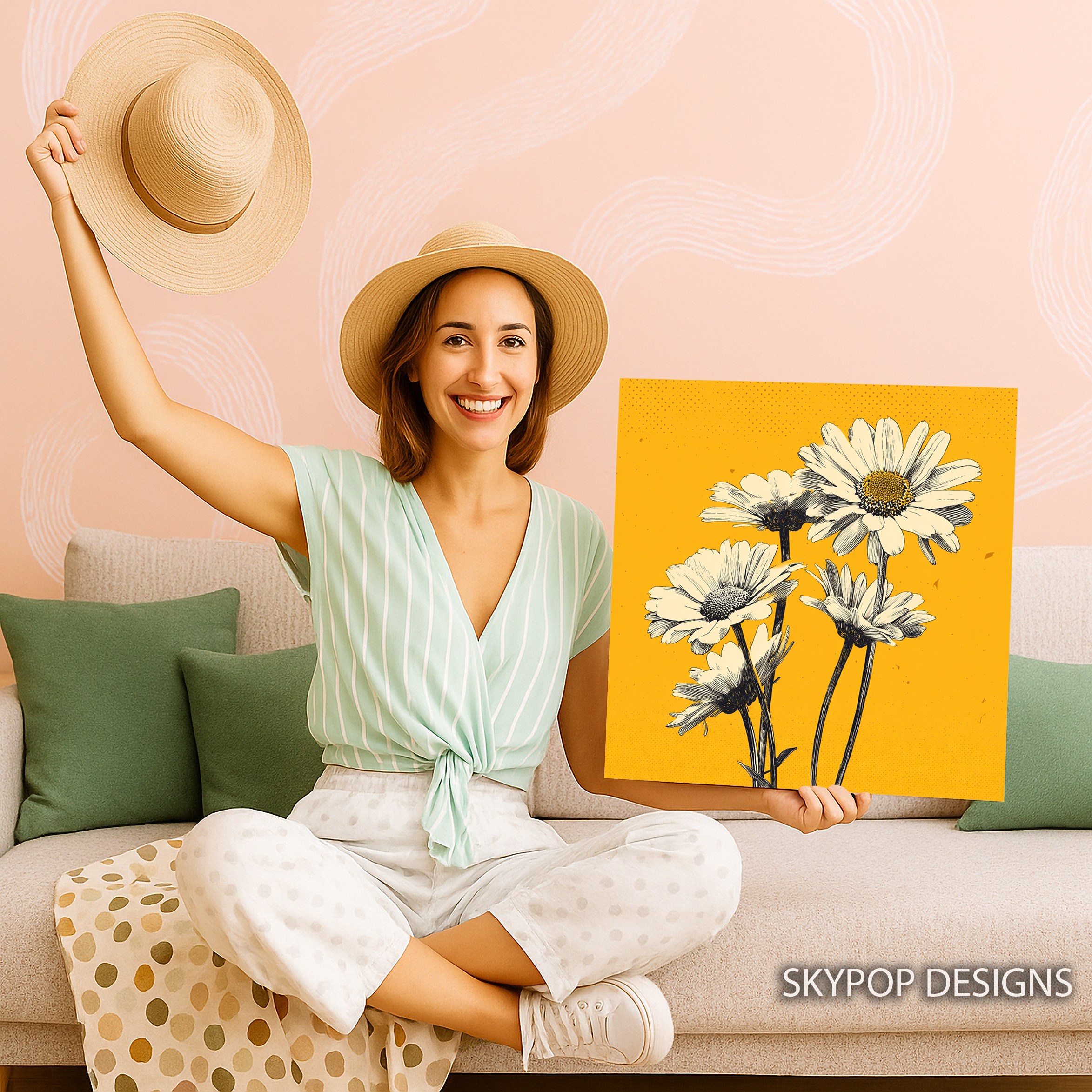 3.jpg Daisy Flower Art