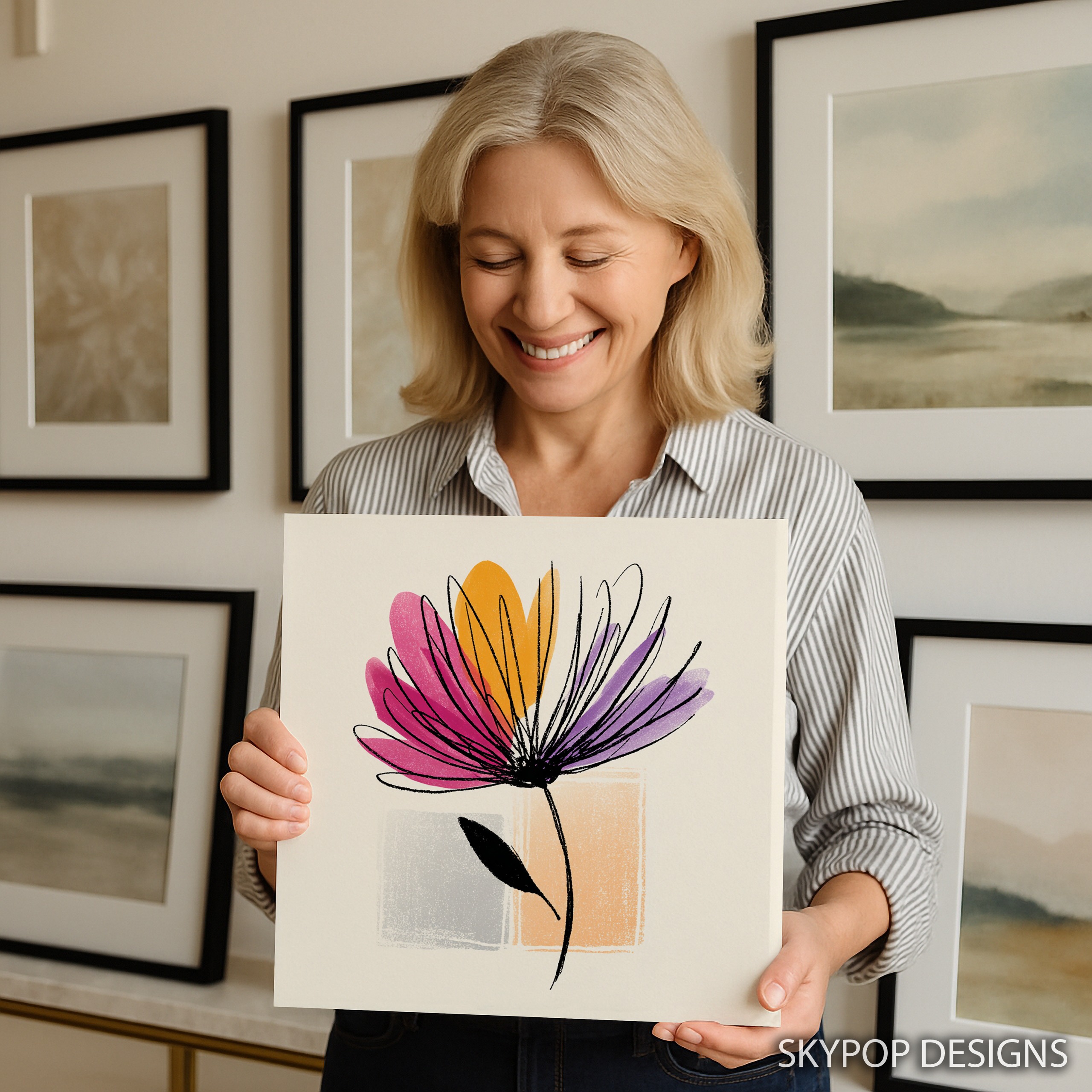 3.jpg Vibrant Flower Sketch Art