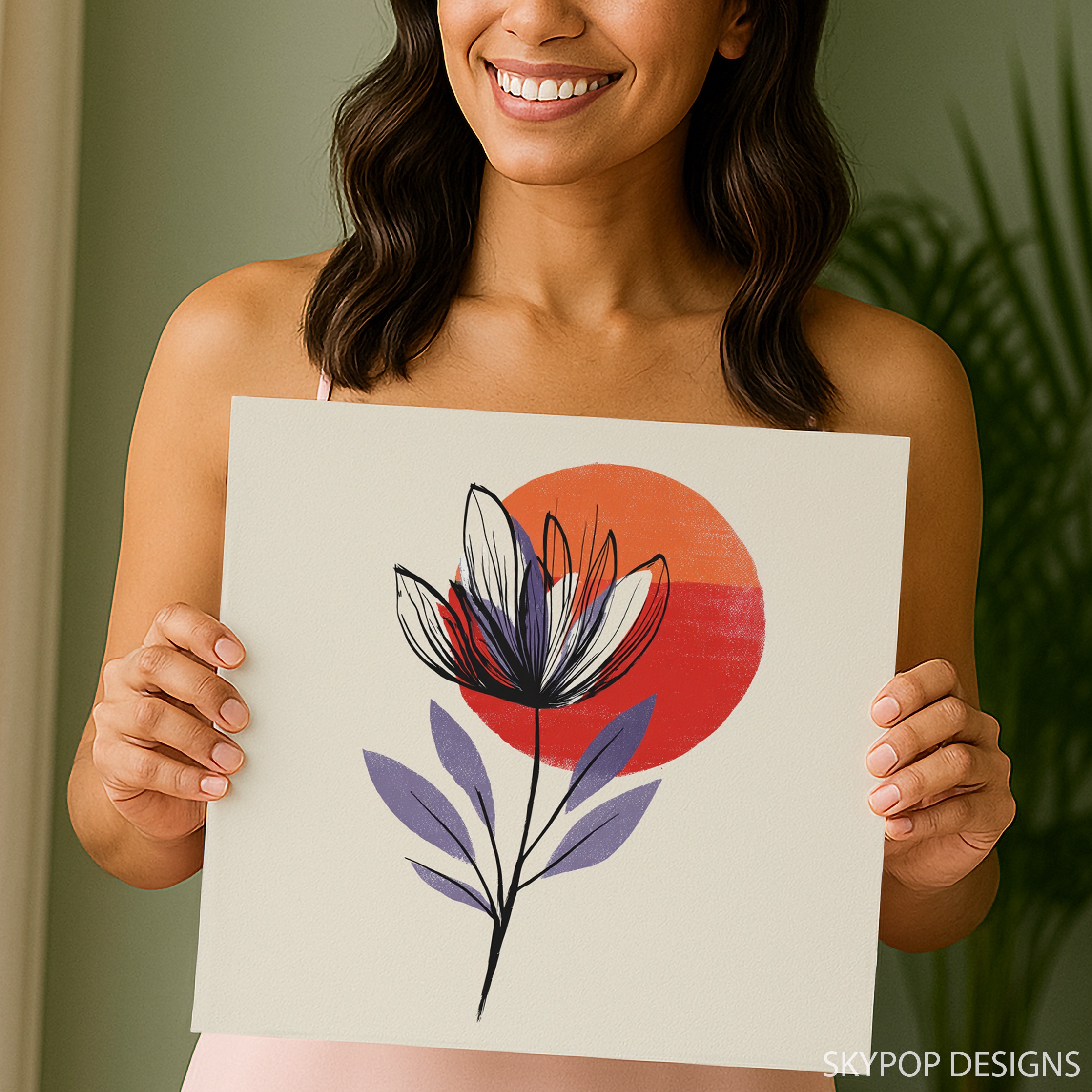3.jpg Minimalist Flower Bloom Art