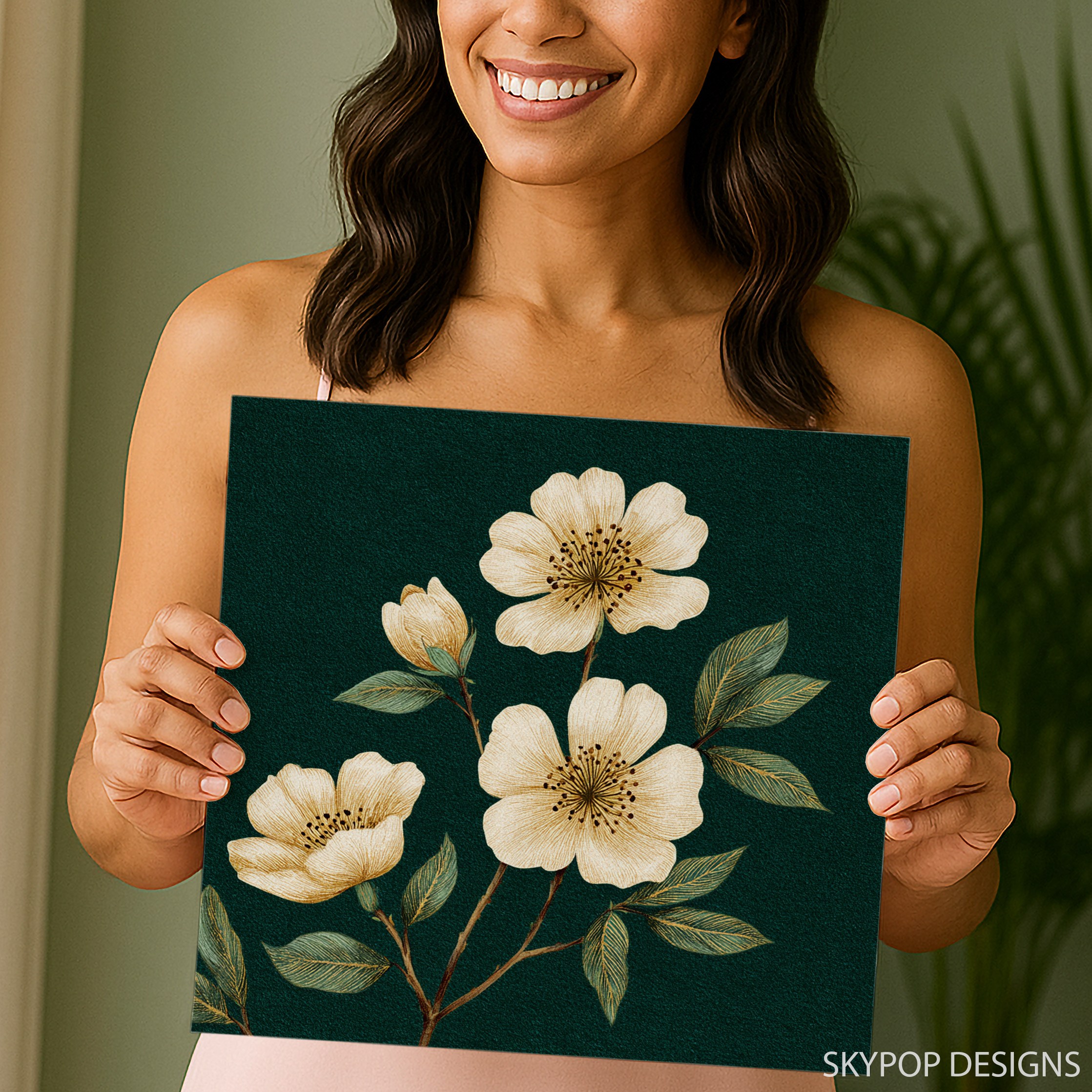3.jpg Elegant White Flower Art