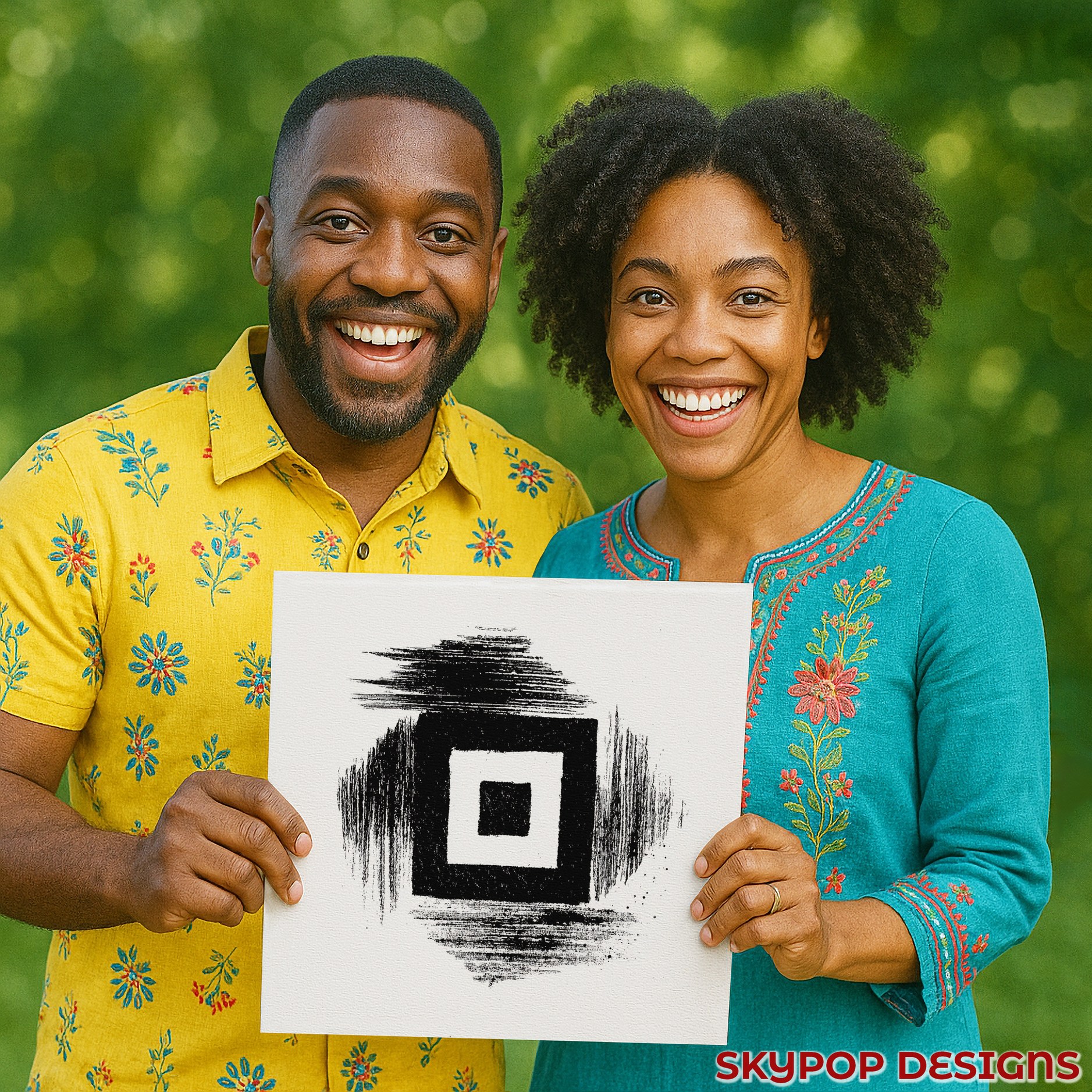 3.jpg Geometric Contrast Square Art