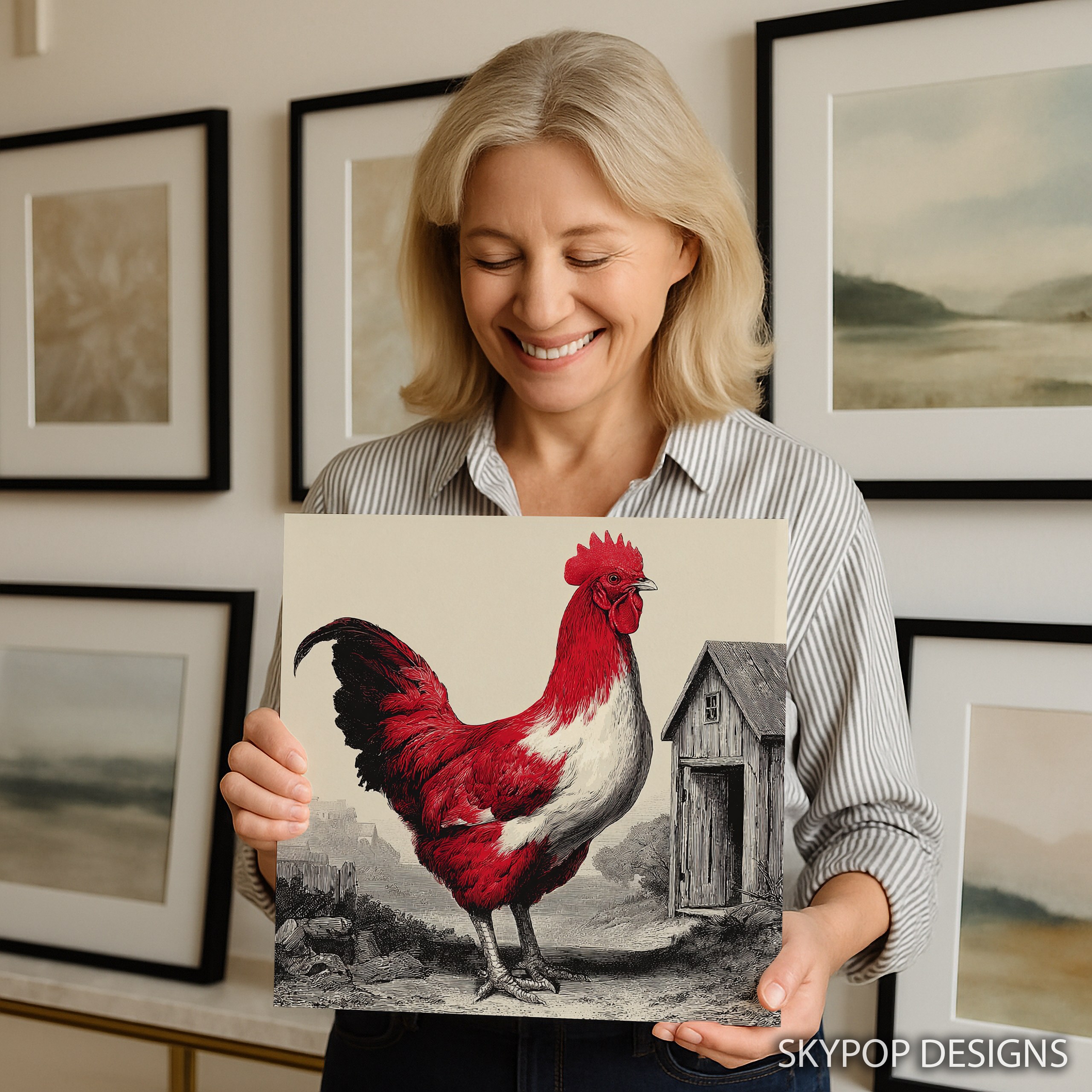 3.jpg Red Rooster Art