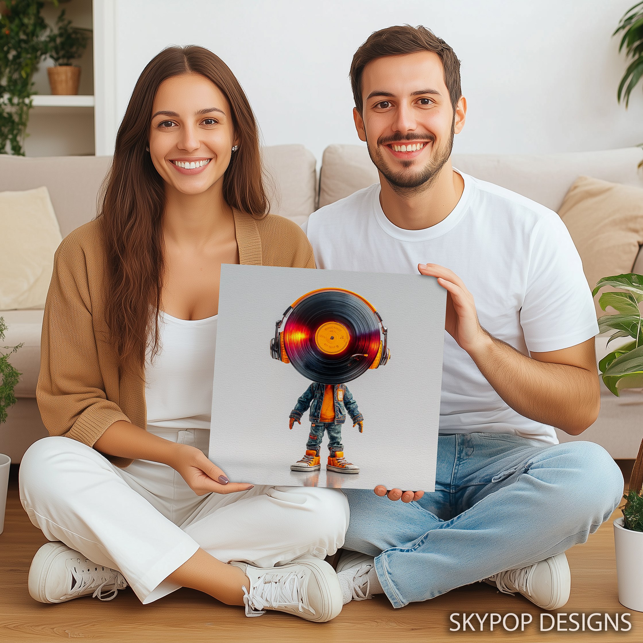 3.jpg Vinyl Record Head Art