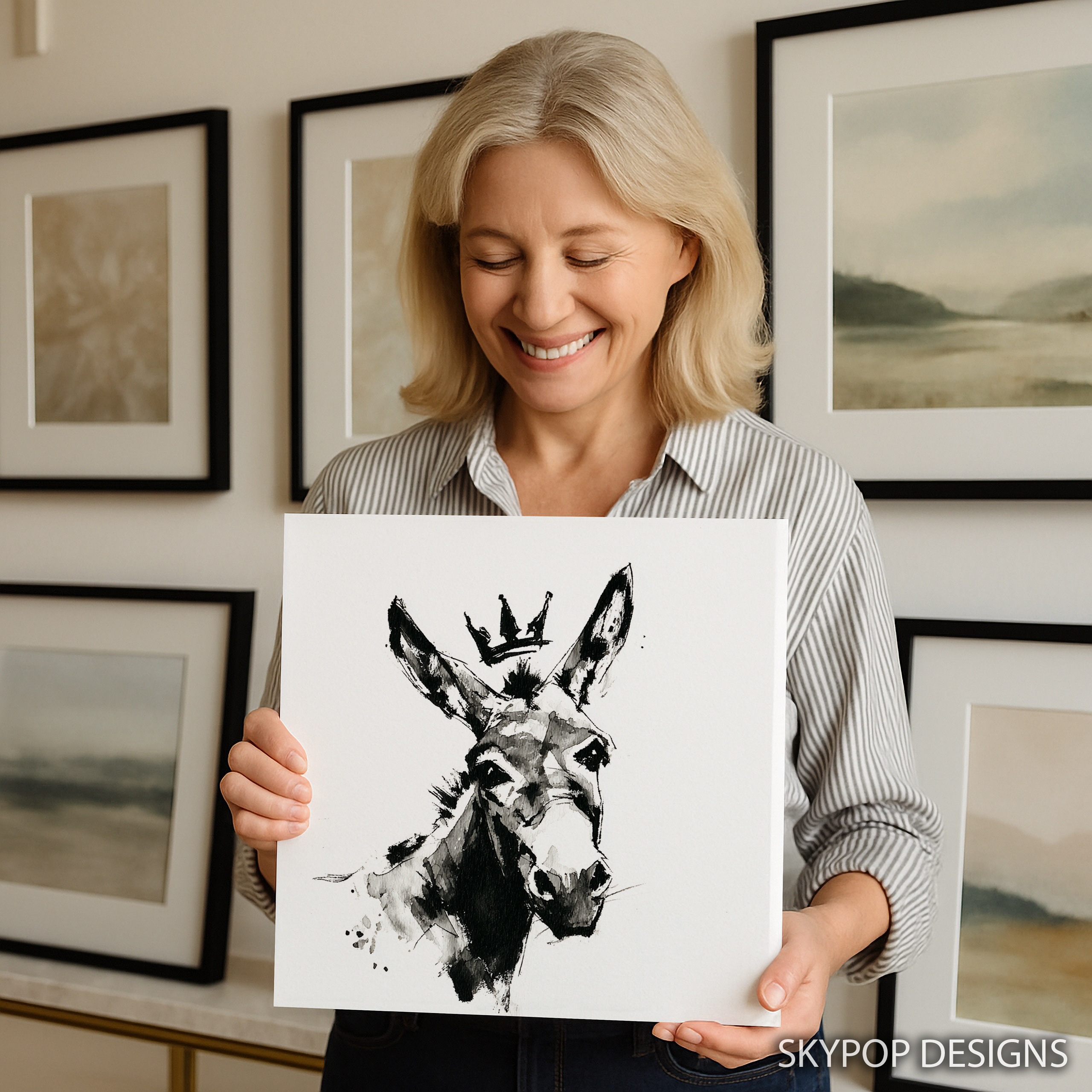 3.jpg Crowned Donkey Art