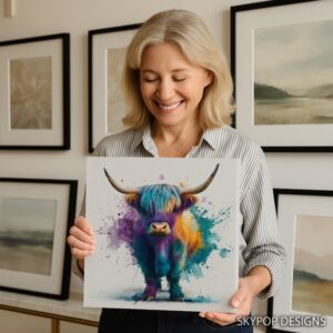 Highland Cow Art