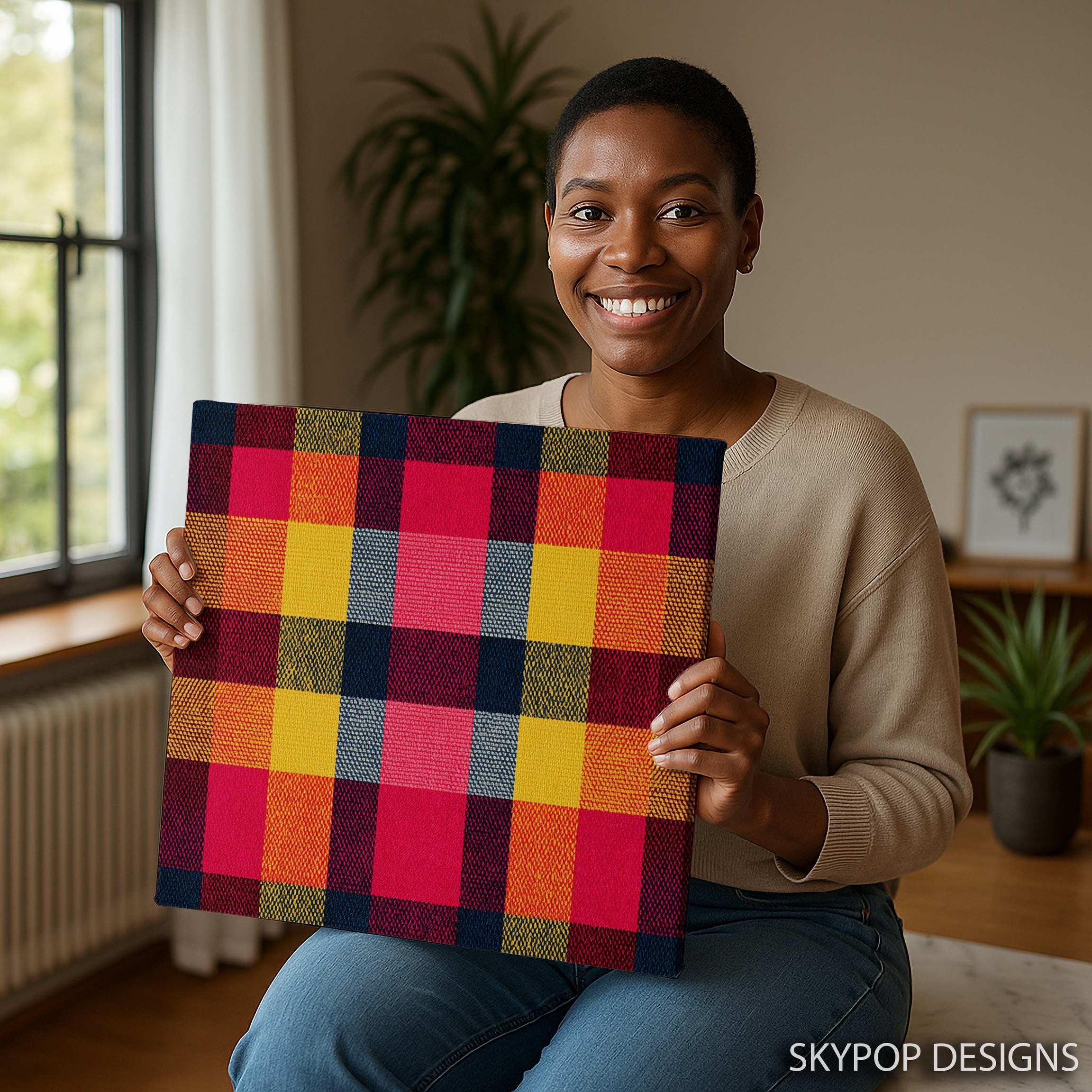 3.jpg Colorful Plaid Art