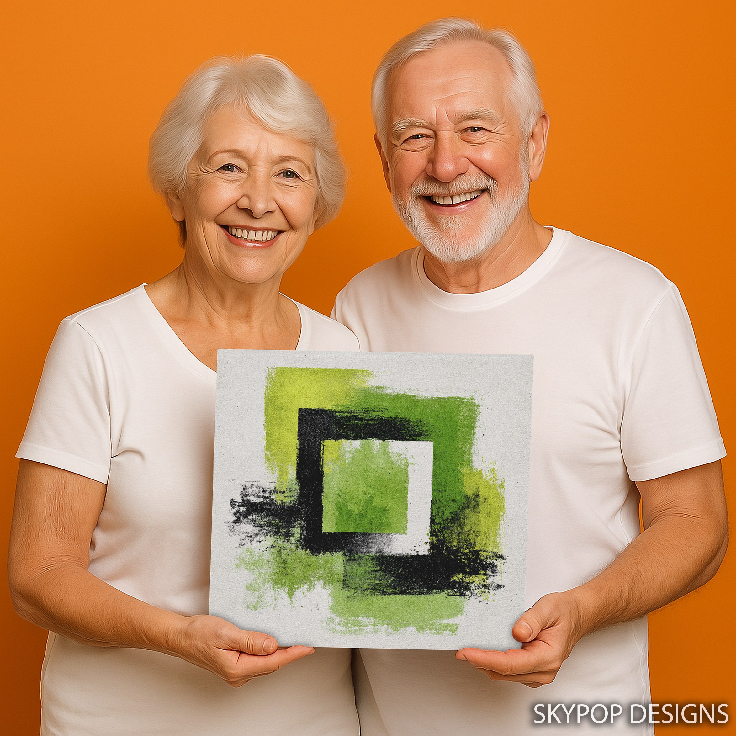 3.jpg Green Geometry Art