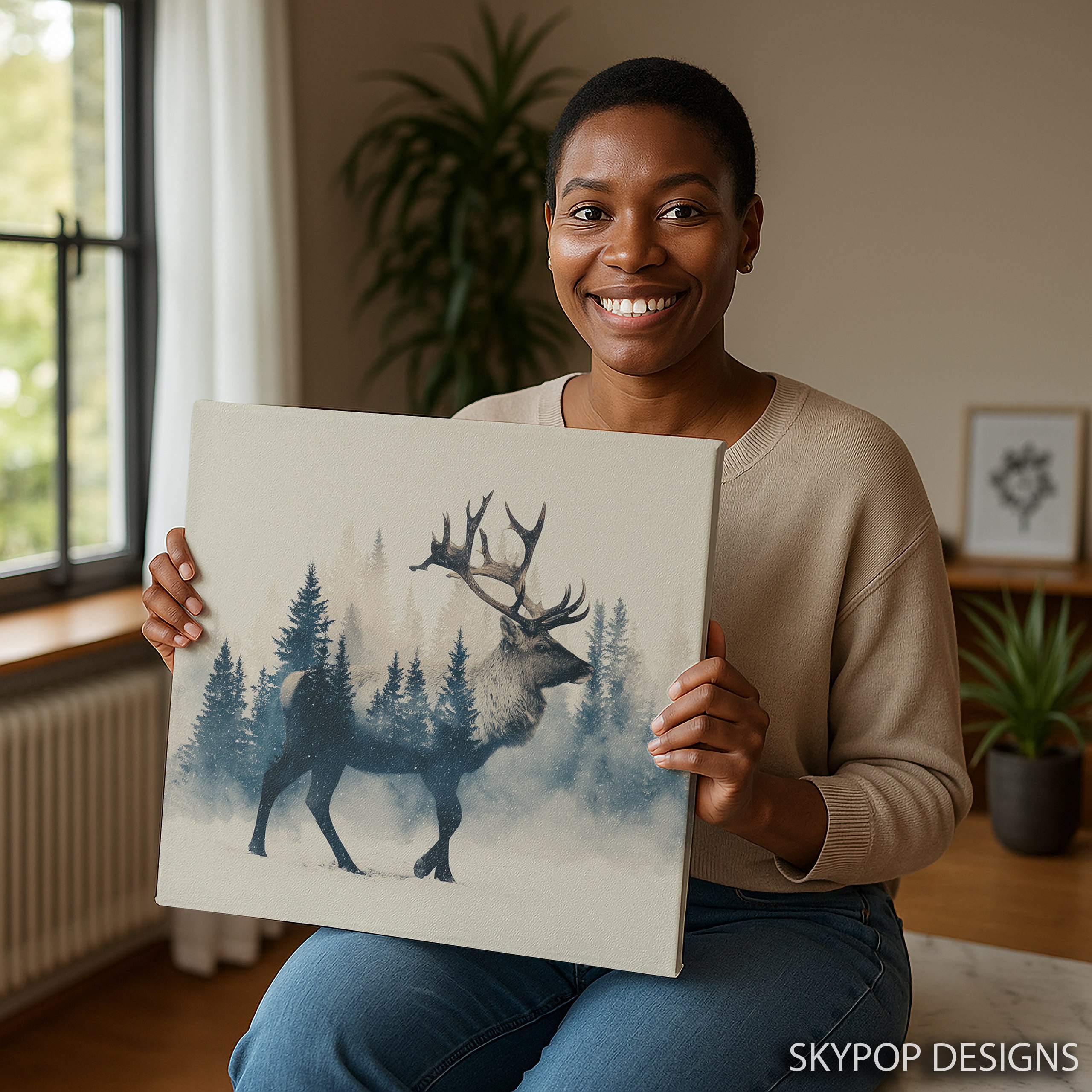 3.jpg Deer Art