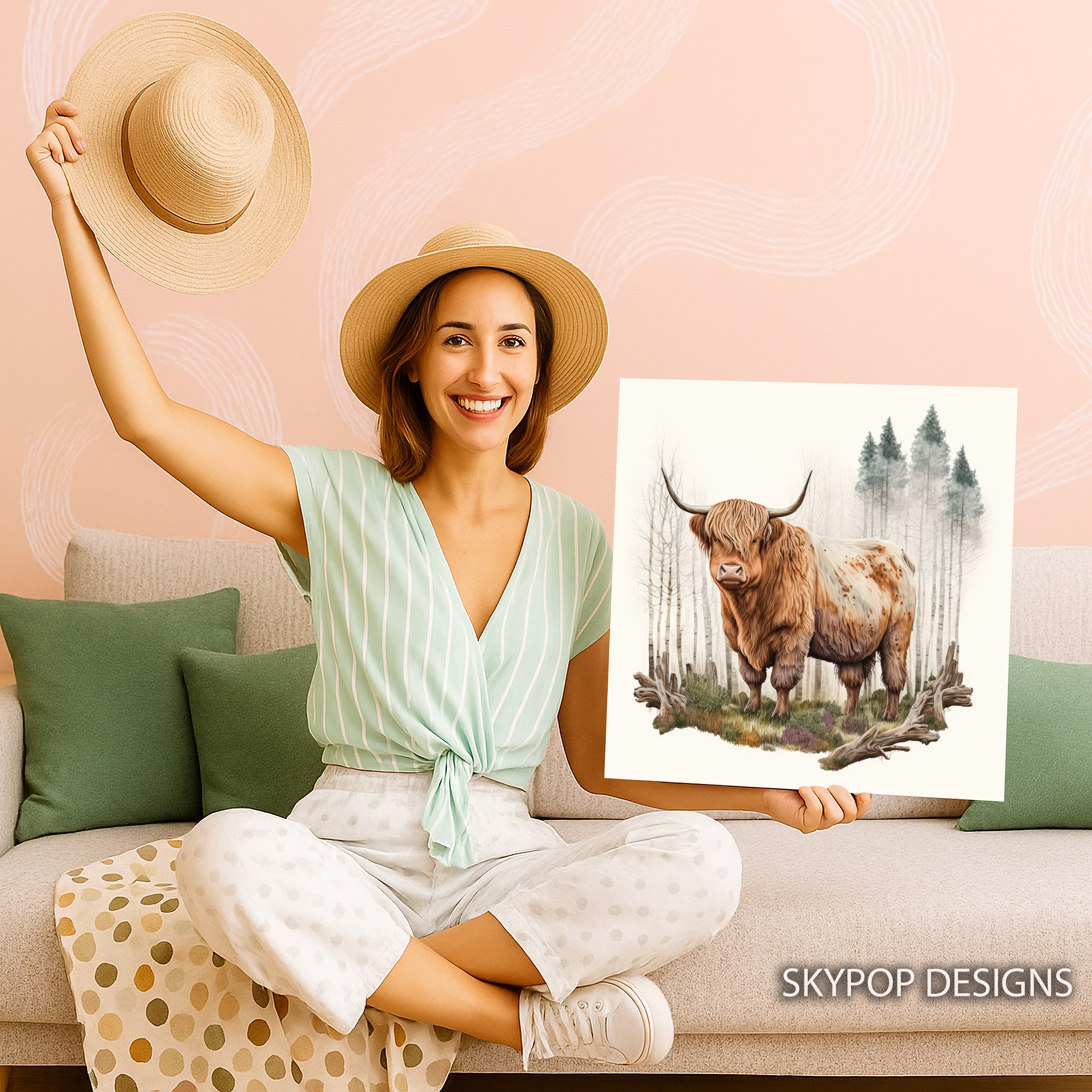 3.jpg Highland Cow Art