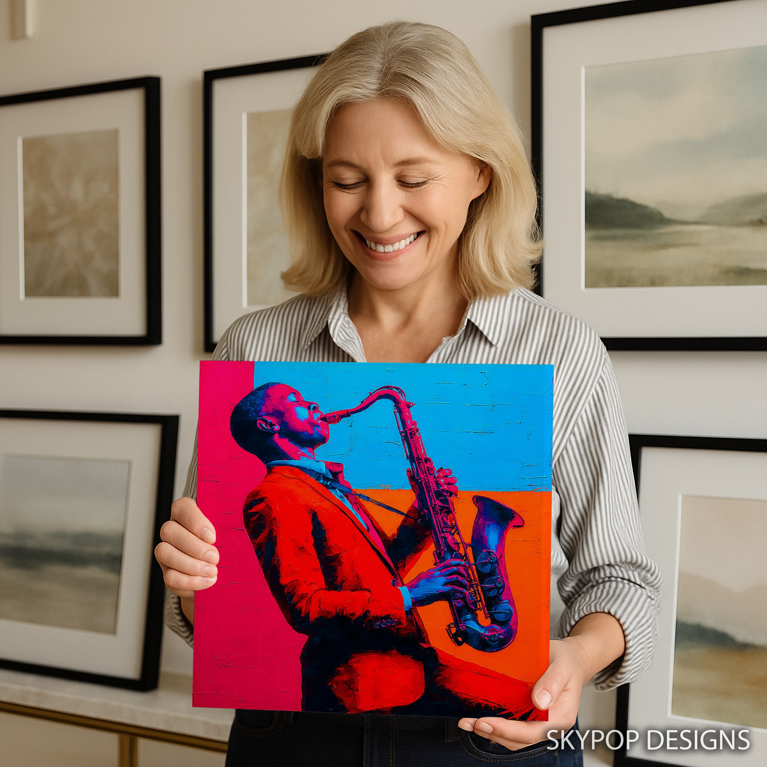 3.jpg Jazz Saxophone Player Art