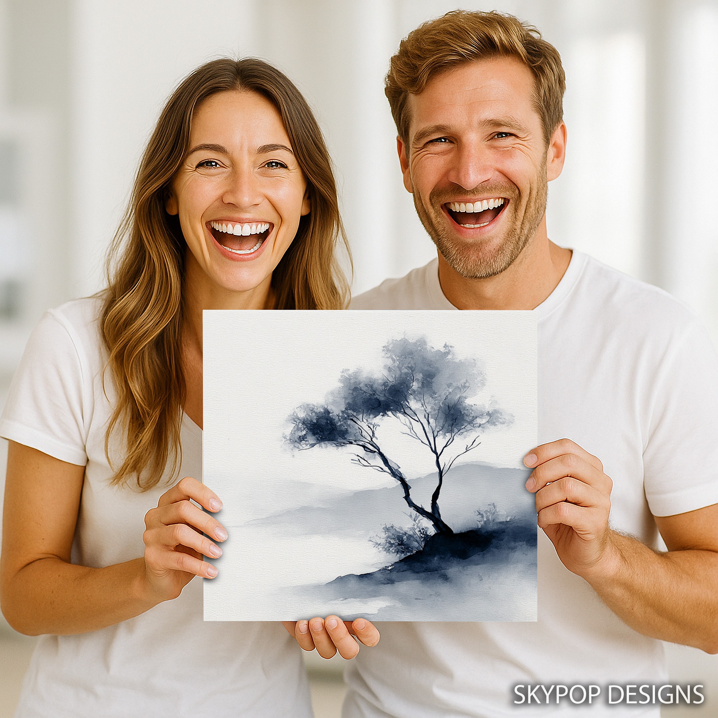 3.jpg Misty Tree Silhouette Art
