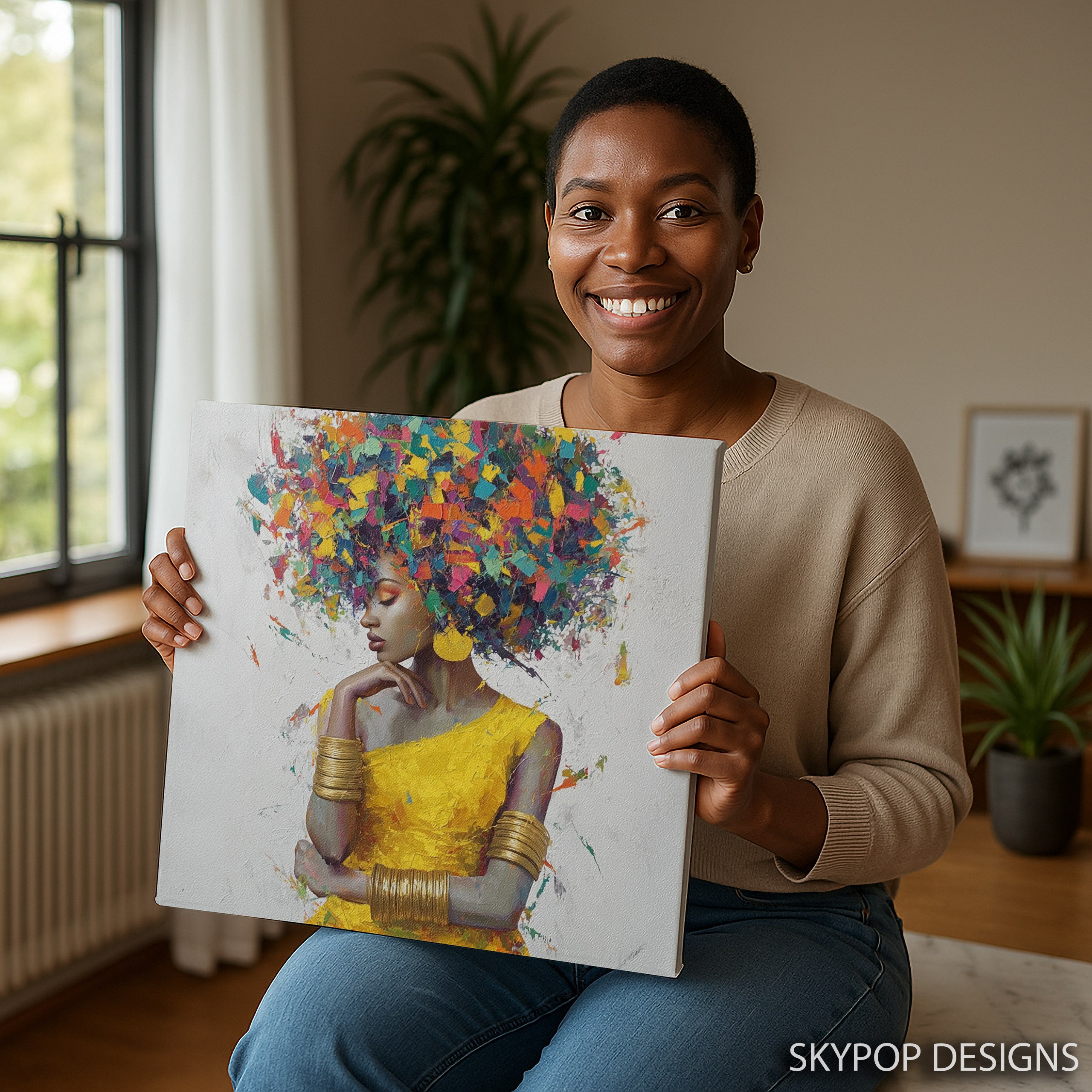 3.jpg Vibrant Afro Portrait Art