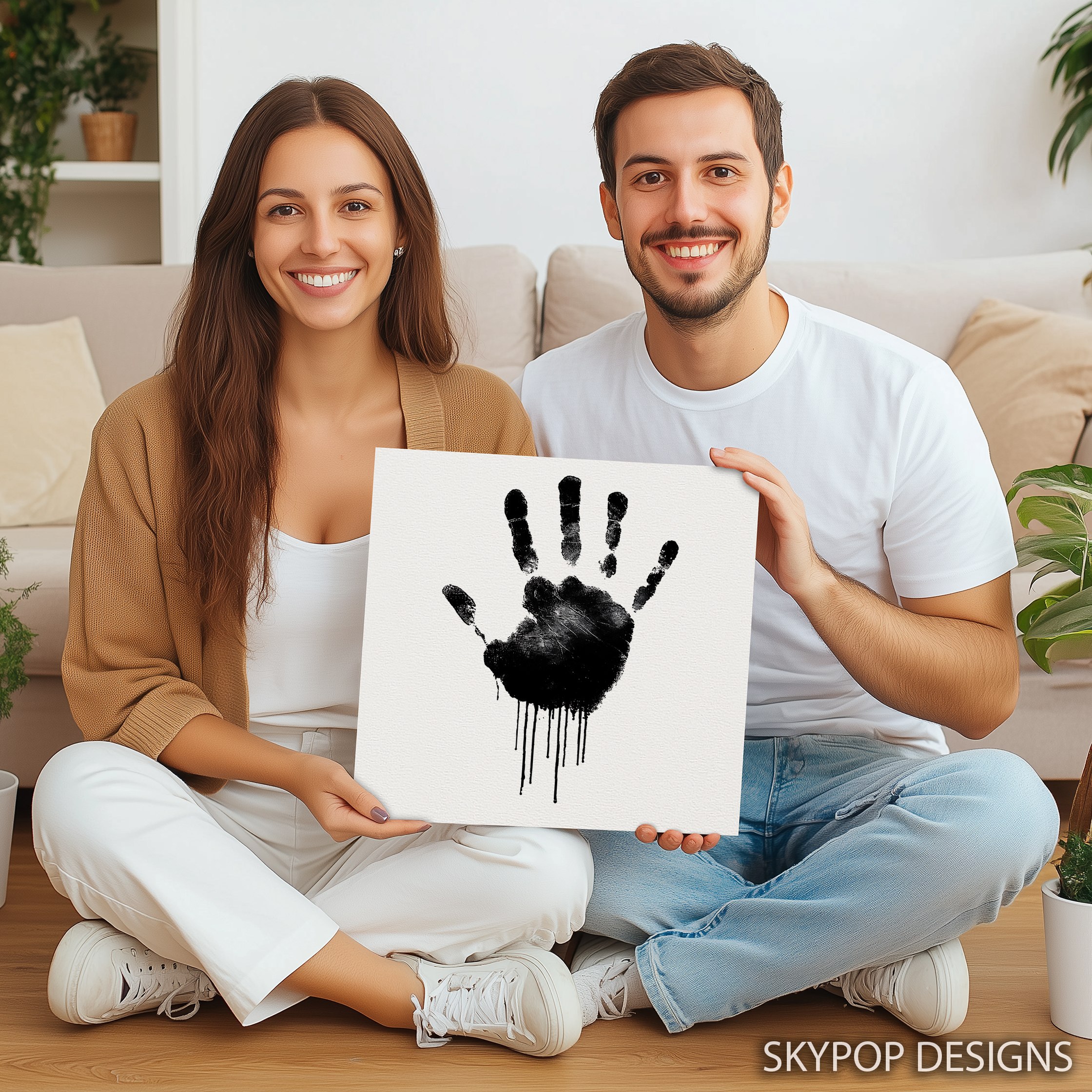 3.jpg Dripping Handprint Art