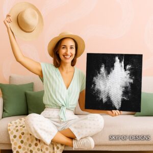Monochrome Burst Art