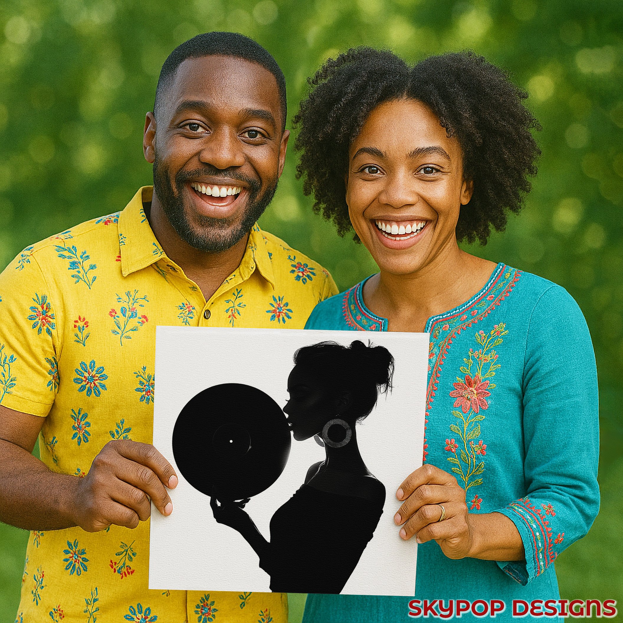 3.jpg Vinyl Record Silhouette Art