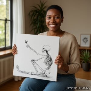 Skeleton Butterfly Art