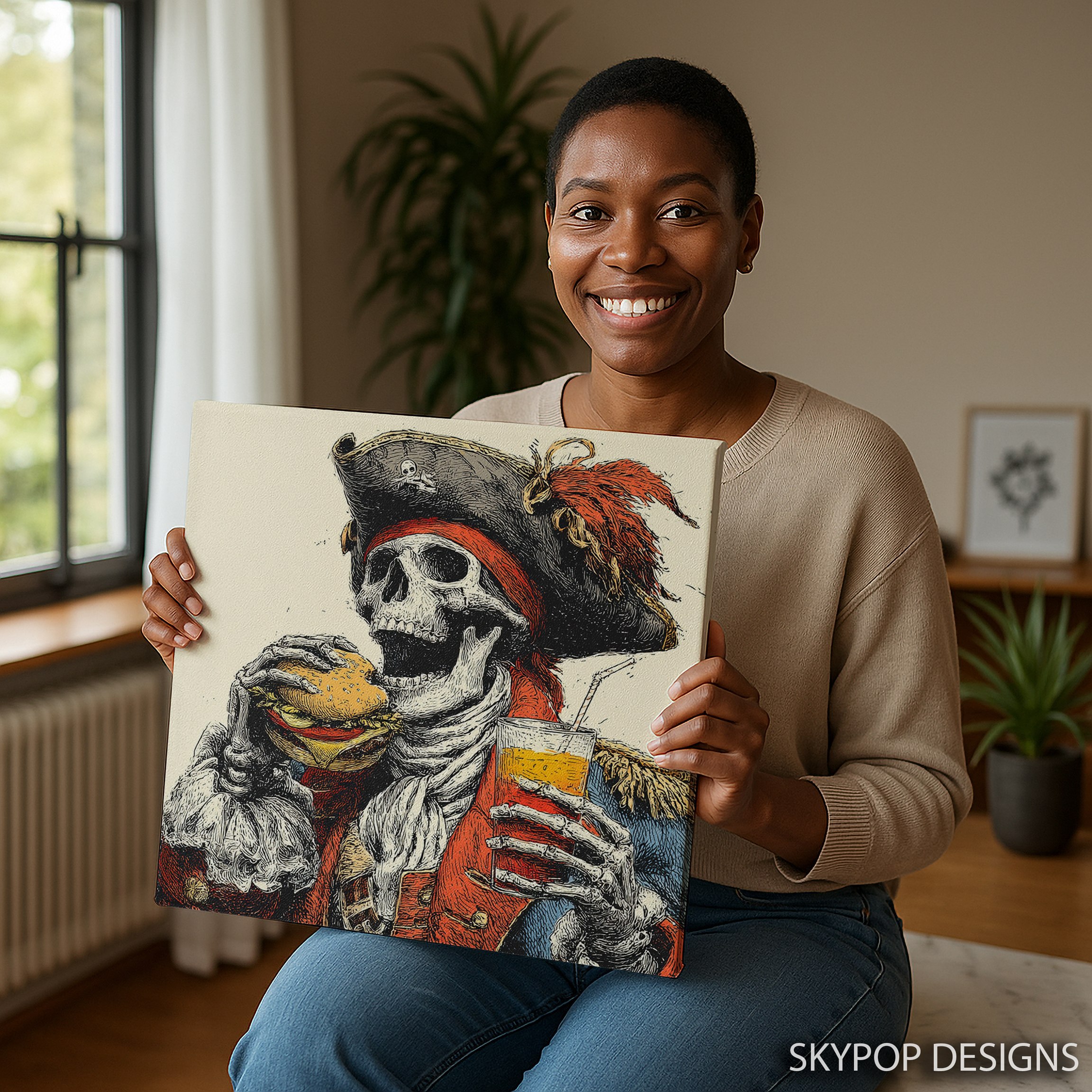3.jpg Pirate Skeleton Art