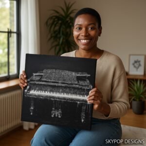 Piano Silhouette Art