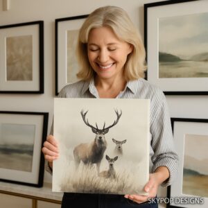 Deer Family Art
