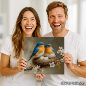 Bluebird Nest Art