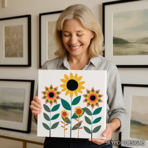 Cheerful Sunflower Garden Art