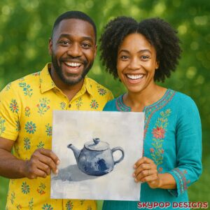 Blue Teapot Art