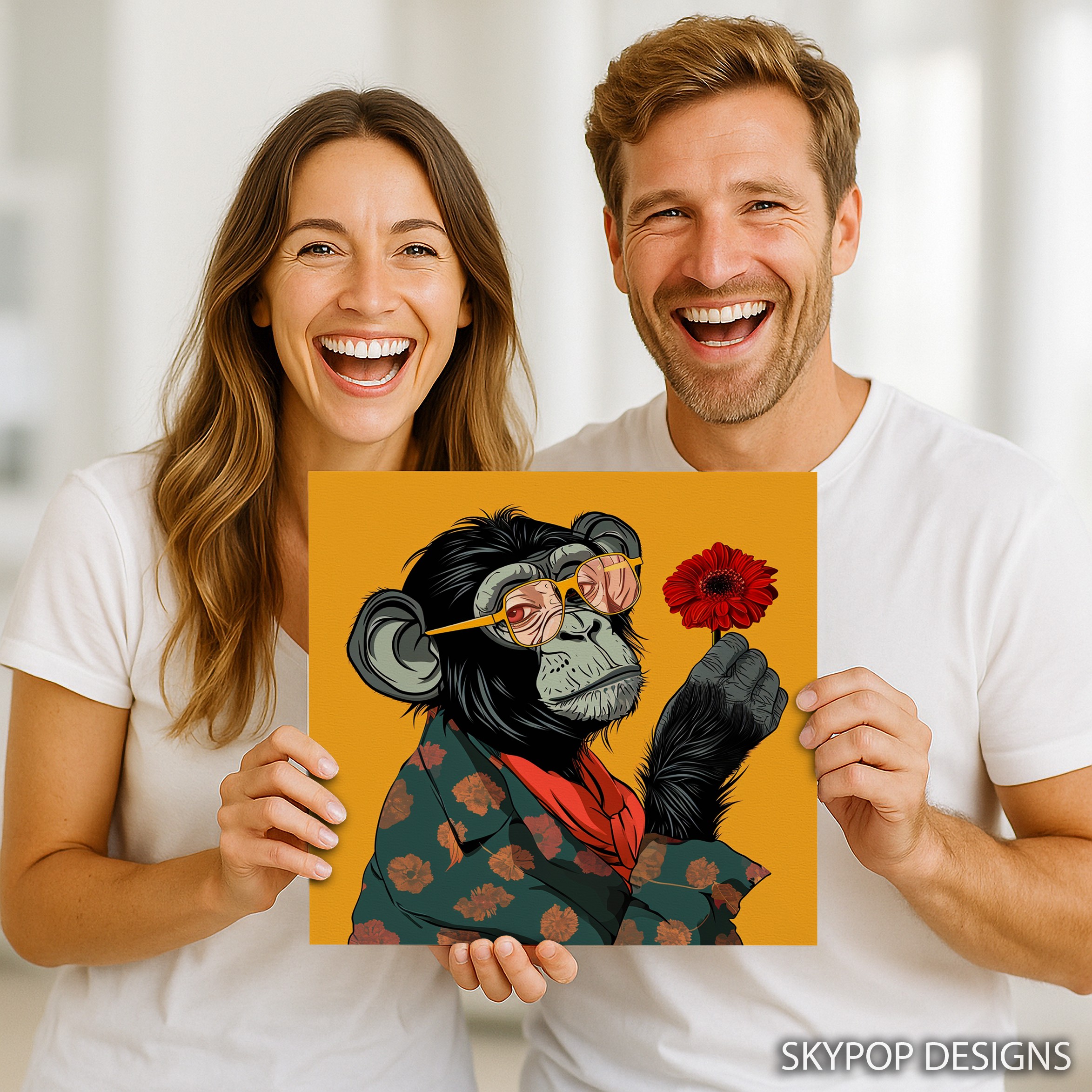3.jpg Hipster Chimp Art
