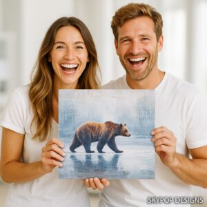 Bear Winter Walk Art