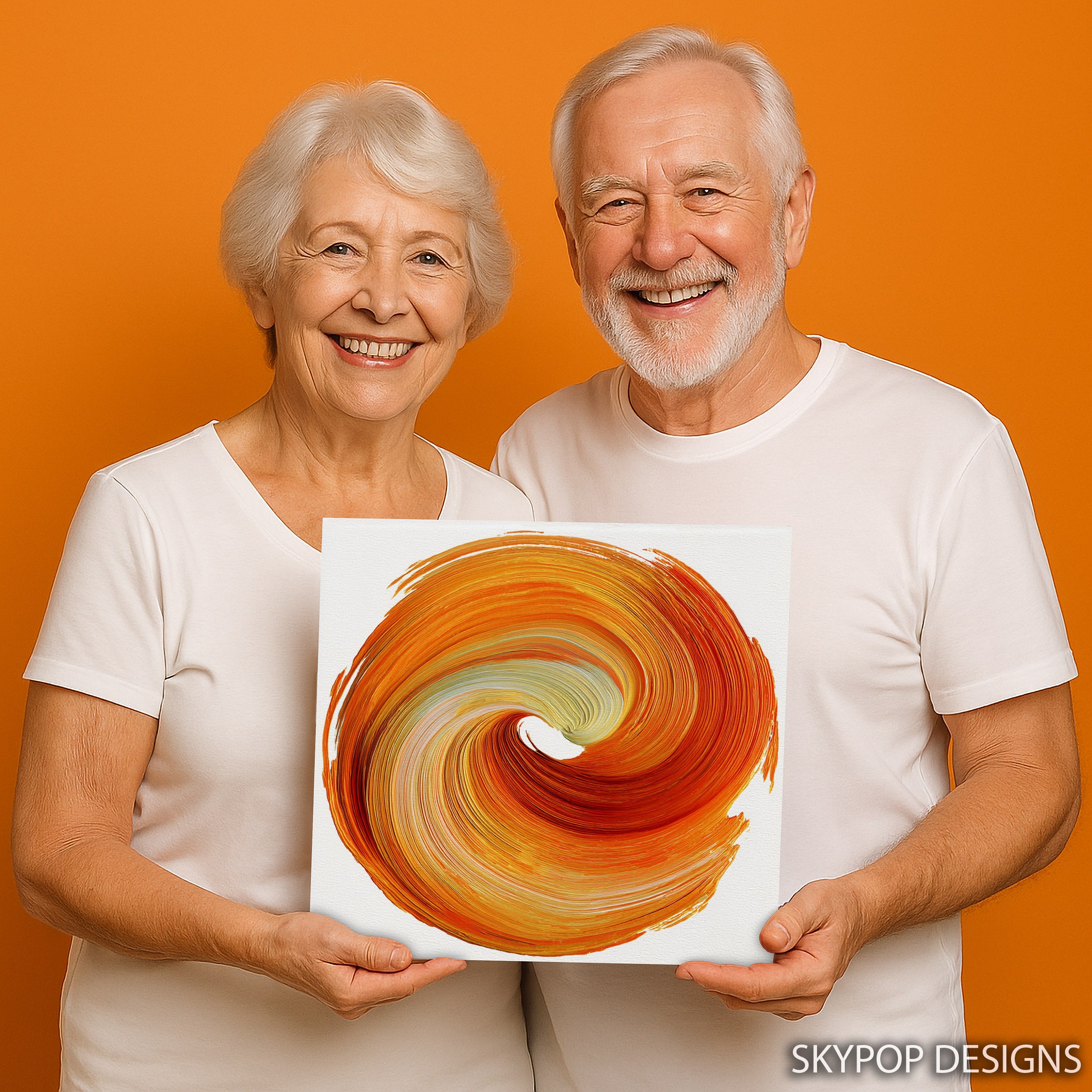 3.jpg Orange Swirl Art