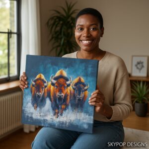 Bison Herd Art