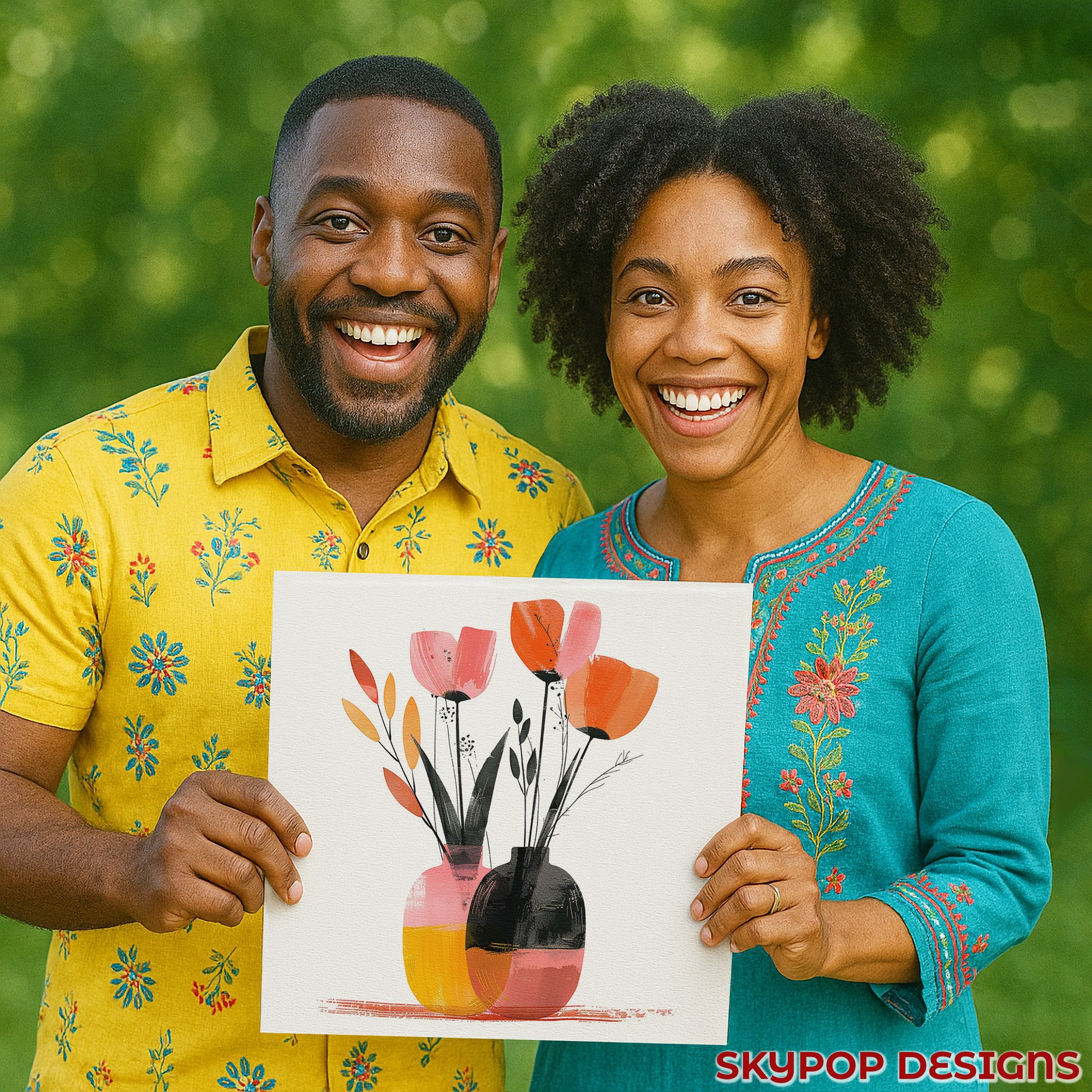 3.jpg Vibrant Tulip Vase Art