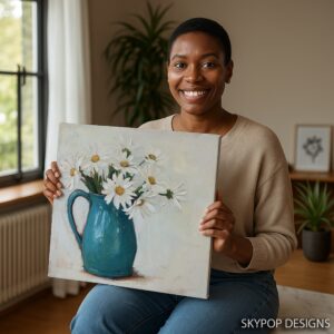 Daisy Jug Art
