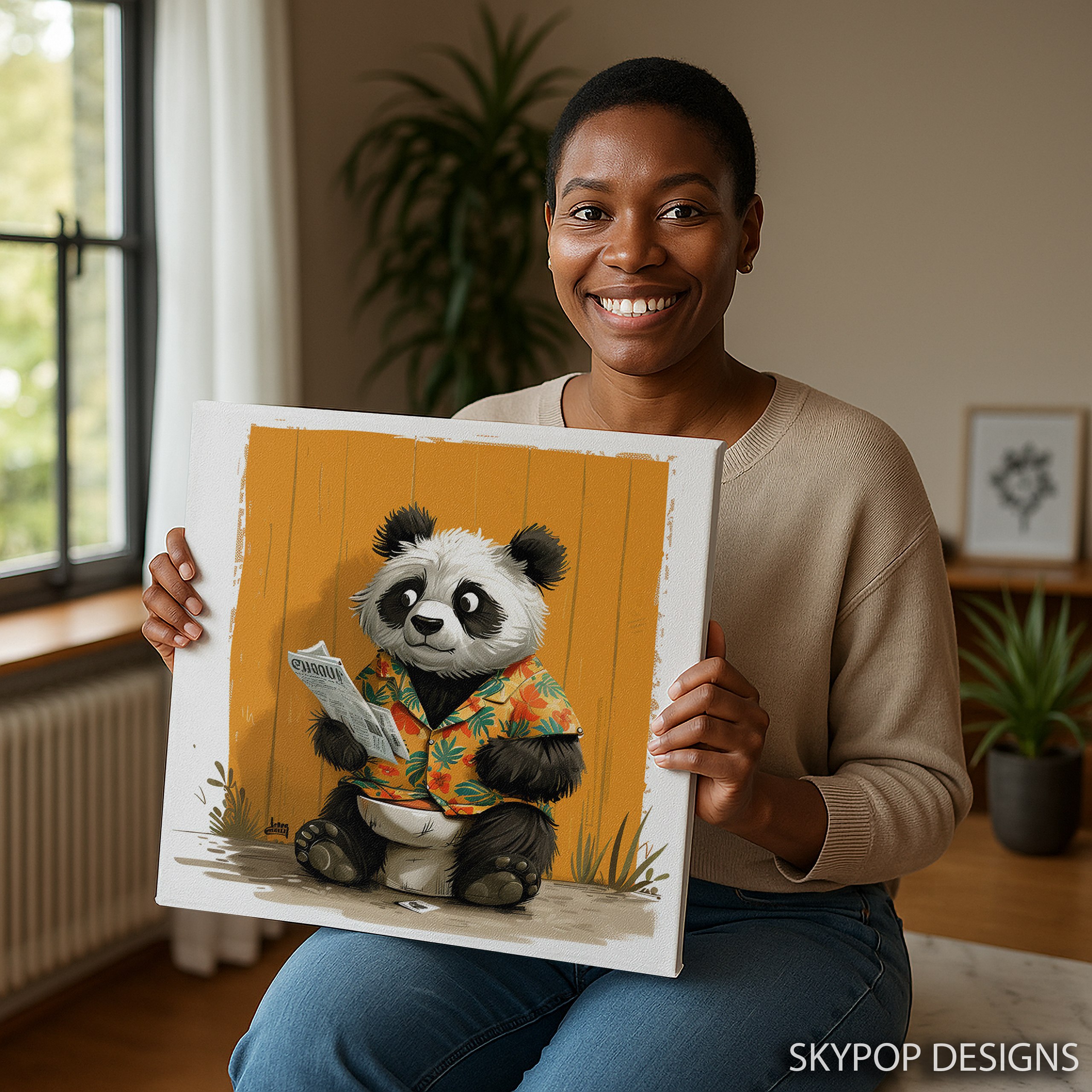 3.jpg Panda Newspaper Art