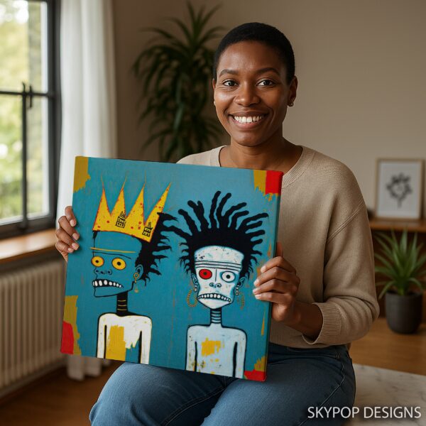 Basquiat Inspired Figures Art
