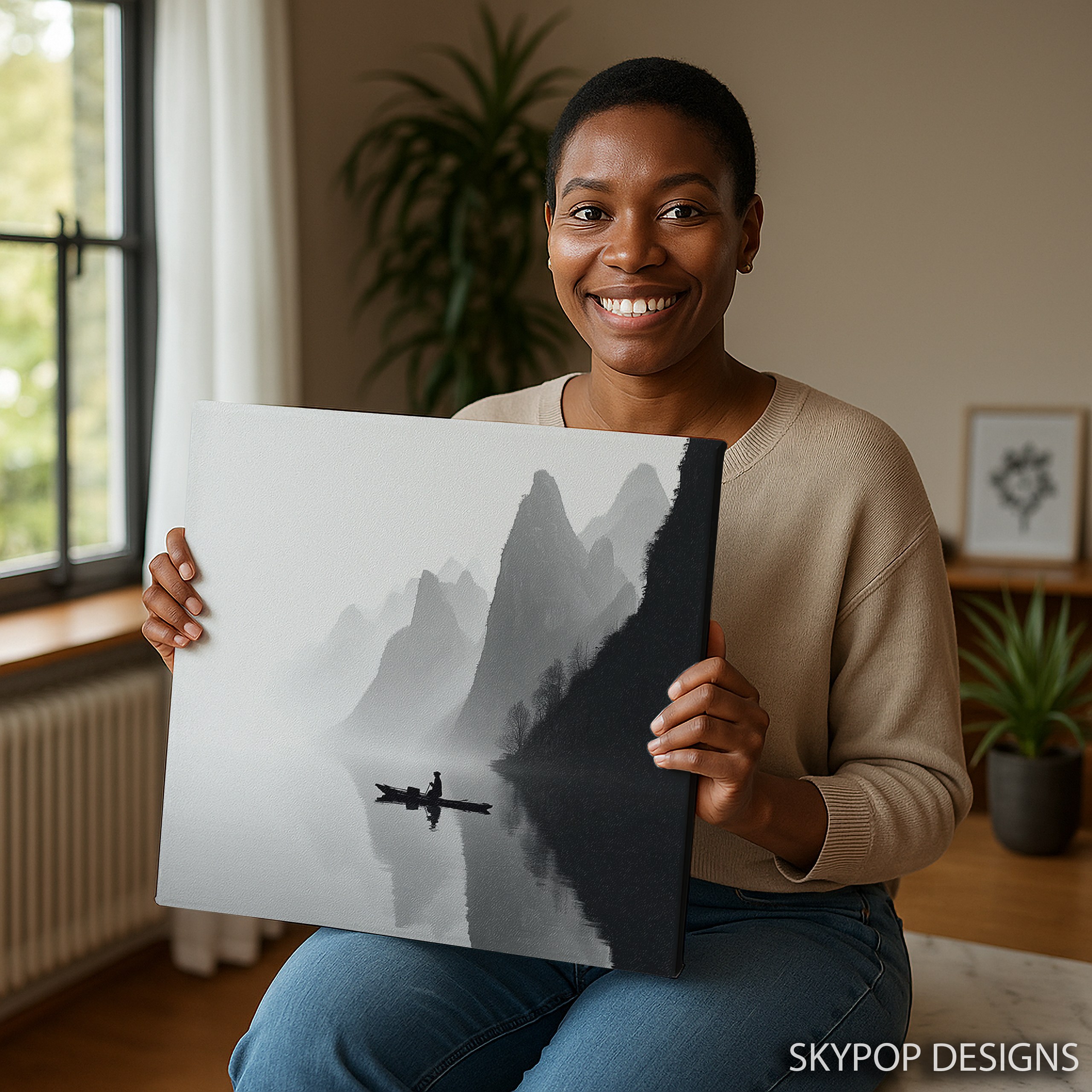 3.jpg Misty Mountain Lake Art