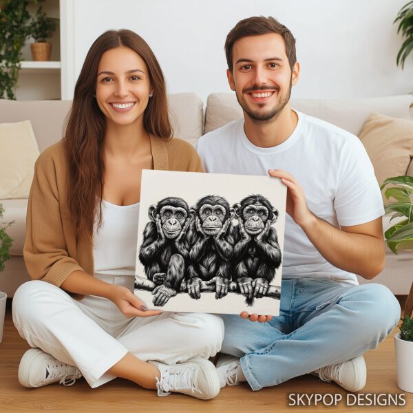 Three Wise Monkeys Art