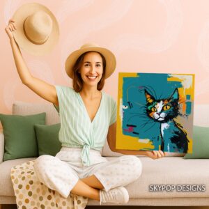 Cat Face Art