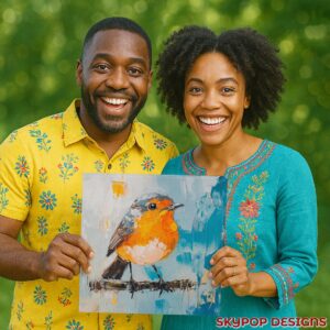 Orange Robin Art